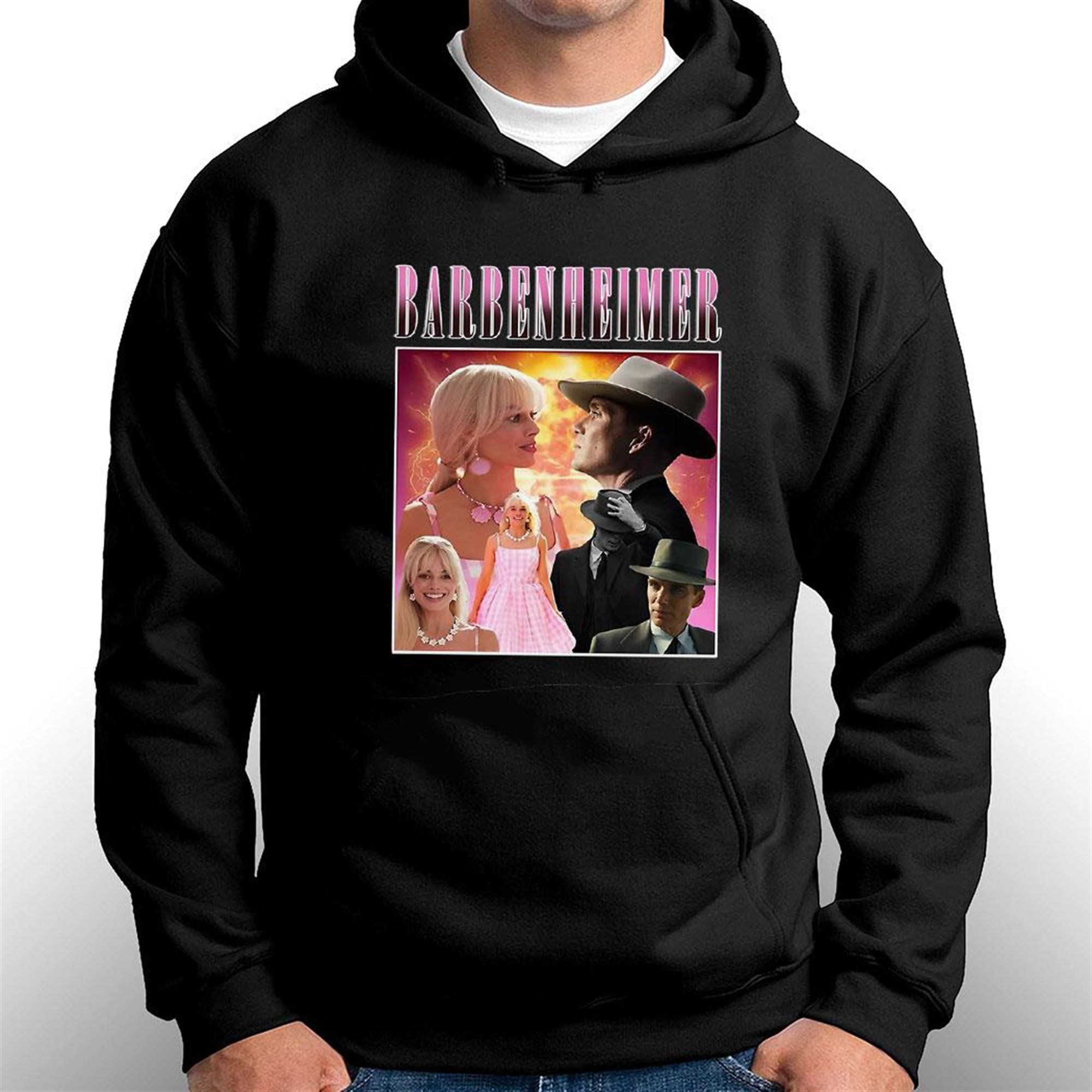 Oppenheimer And Barbie Movie 2023 Retro T-shirt