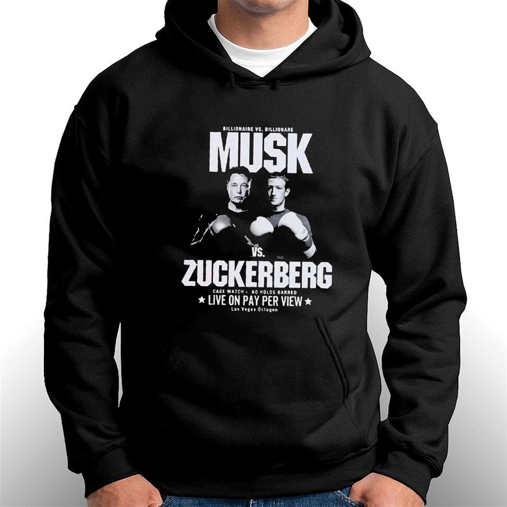 Zuckerberg Vs Musk Cage Match T-shirt Hoodie