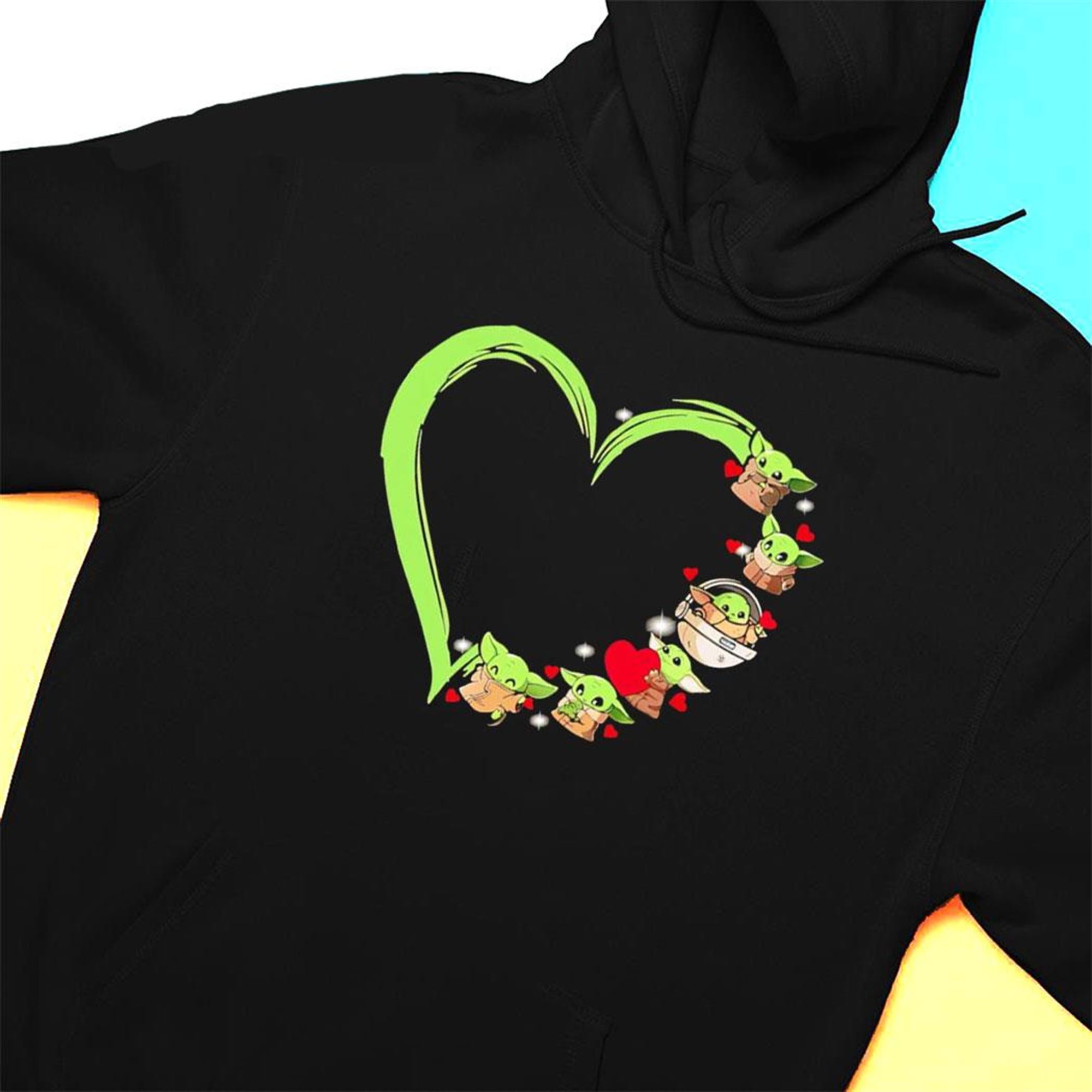 Baby Yoda Cute Heart Shirt