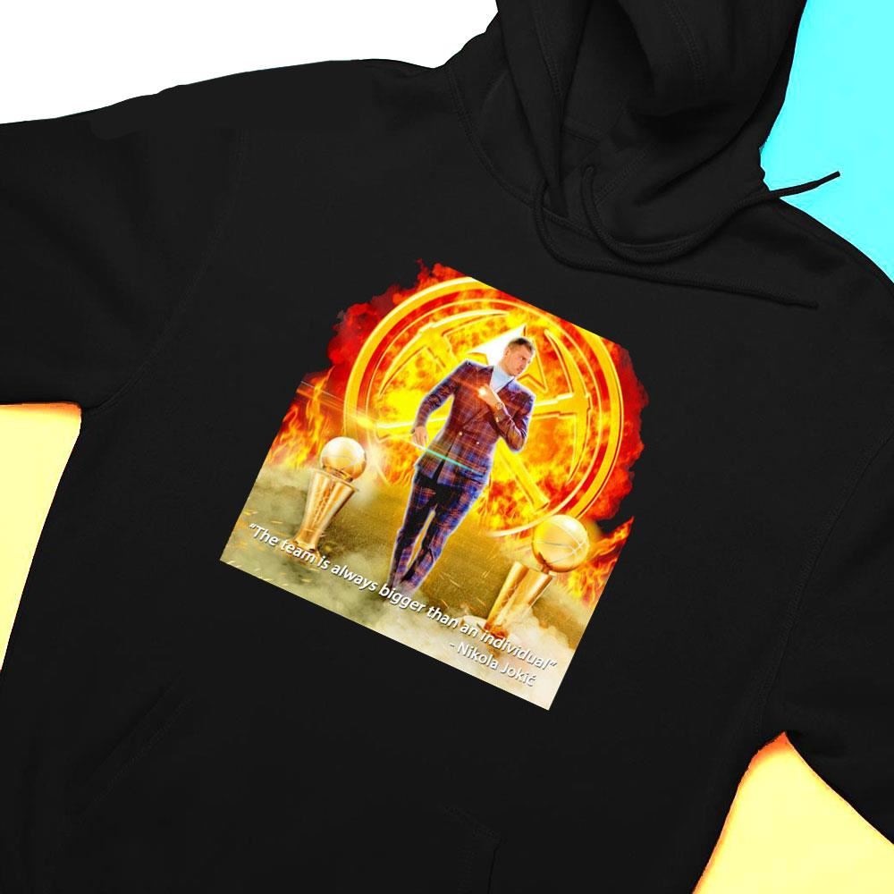 Nikola Jokic Nuggets 2023 Finals Champions Mvp Rainbow T-shirt