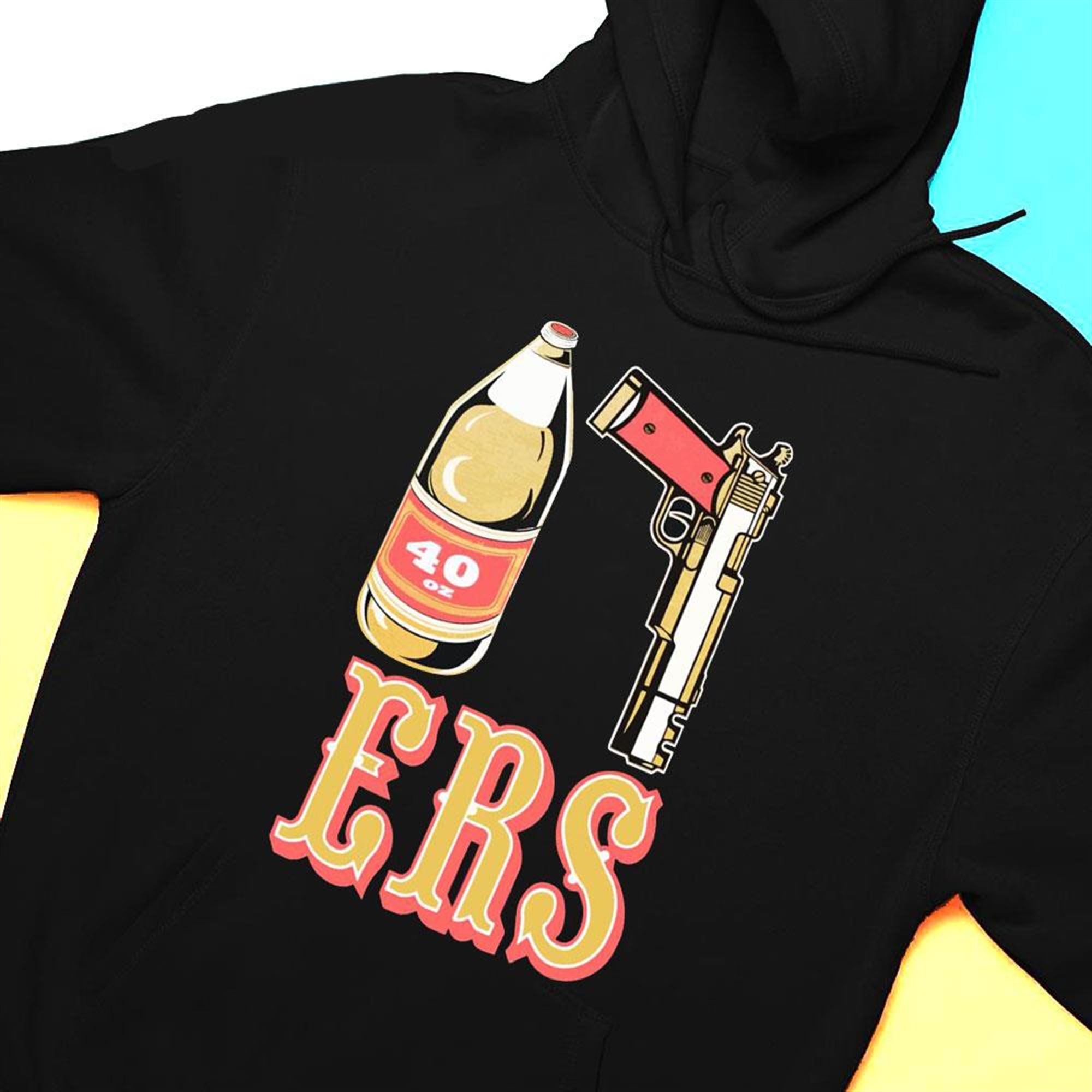 San Francisco 49ers 40oz Beer Guns 2023 T-shirt San Francisco 49ers 40oz Beer Guns 2023 T-shirt