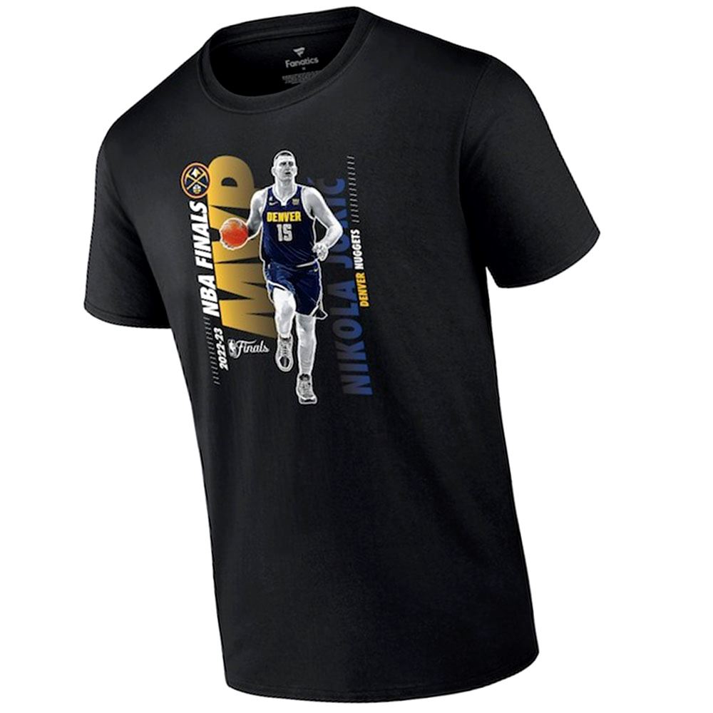 Denver Nuggets Nikola Jokic Fanatics Branded 2023 Nba Finals Champions Mvp Rainbow T-shirt
