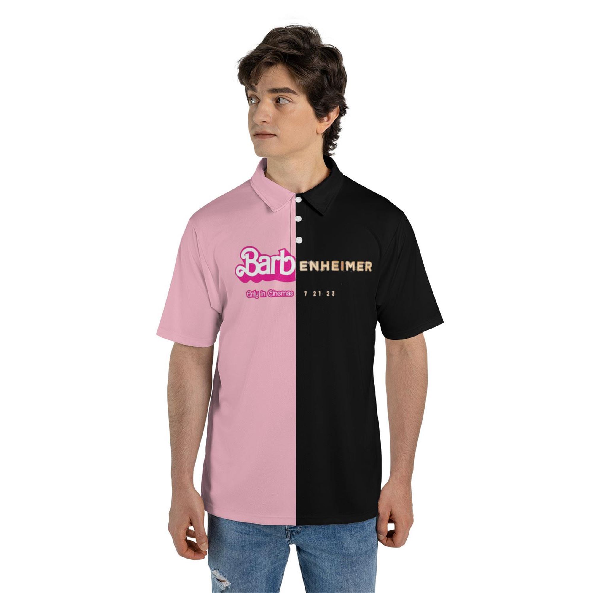 Barbenheimer Barbie X Oppenheimer Polo Shirt