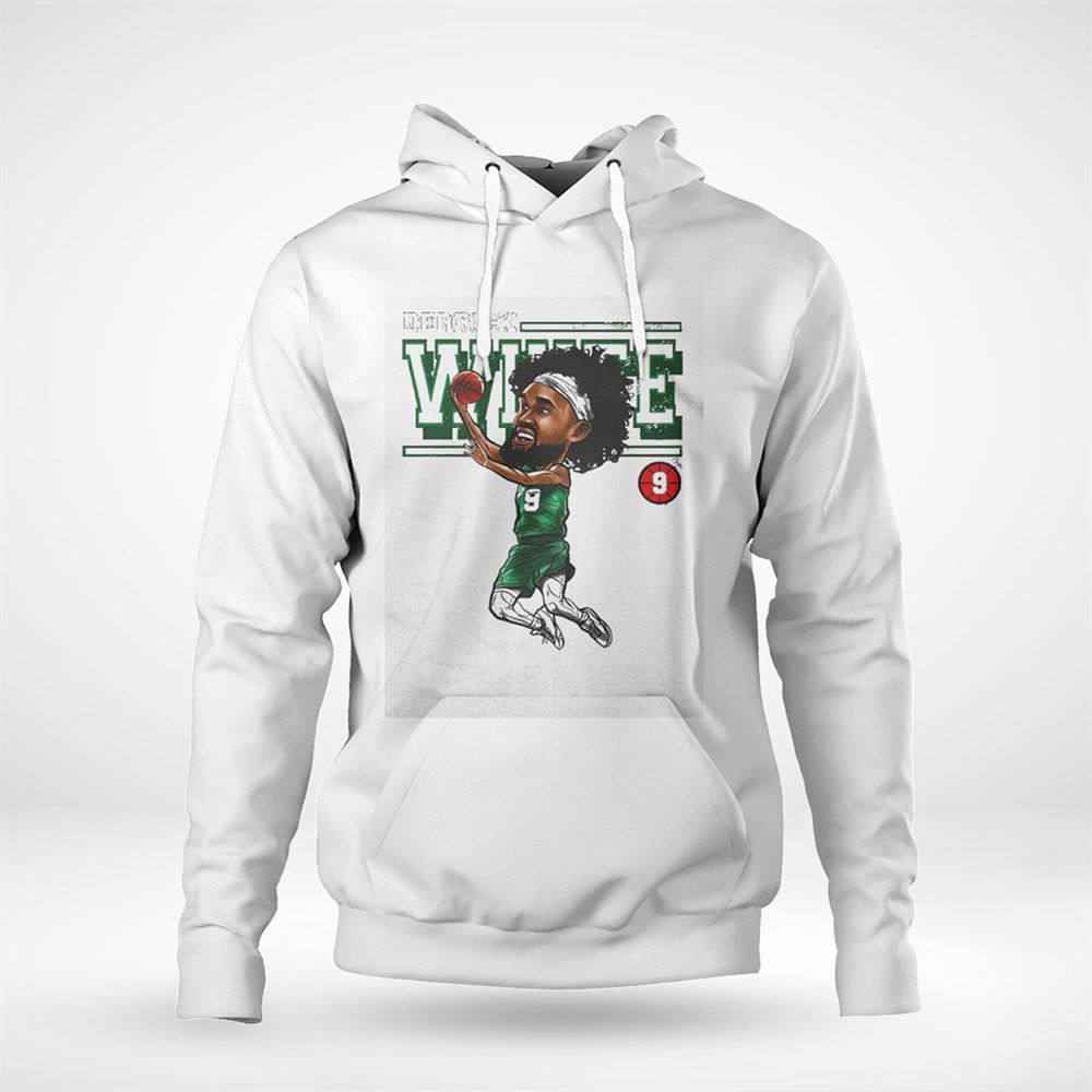 Derrick White Boston Cartoon Shirt