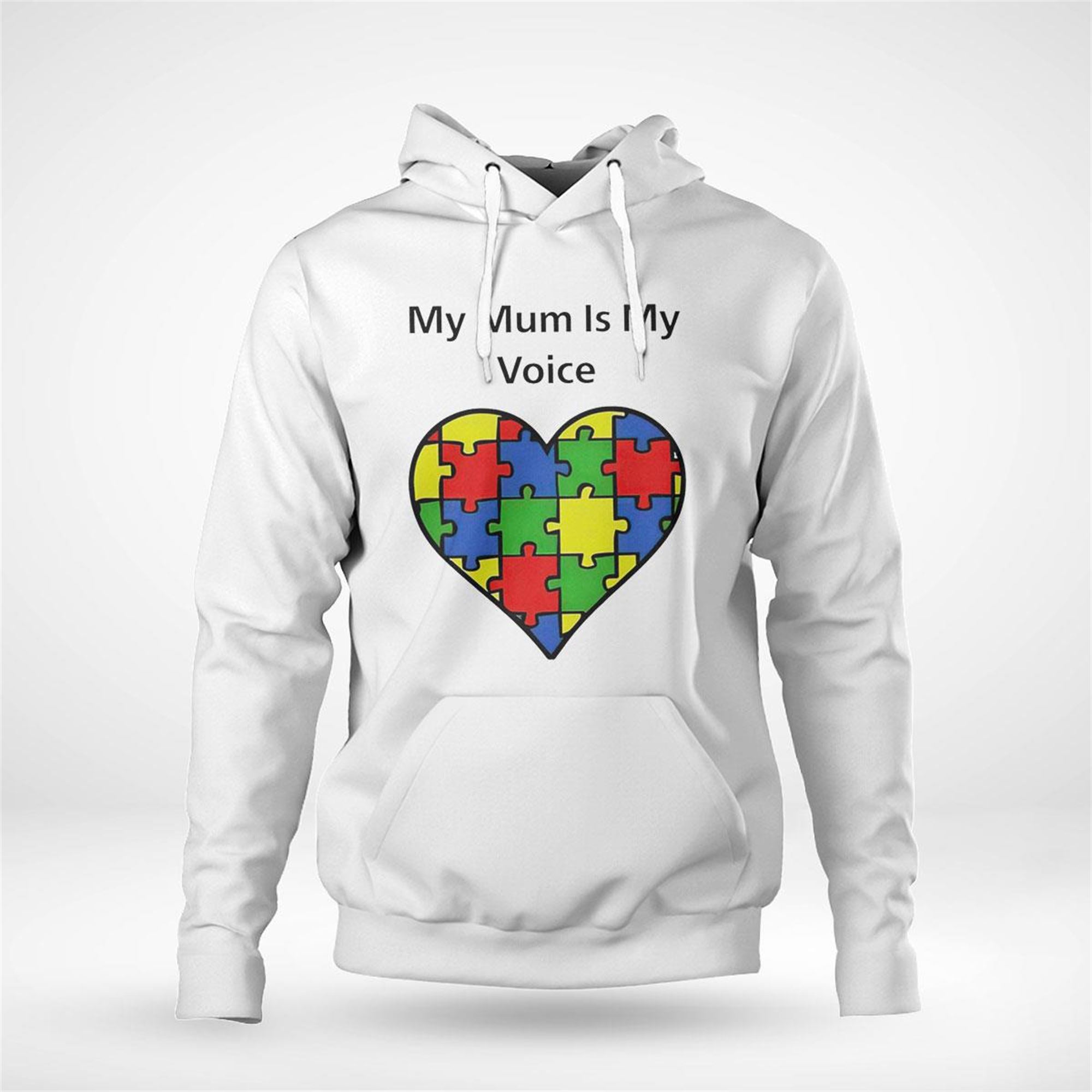 My Mum Is My Voice Heart Funny Shirt