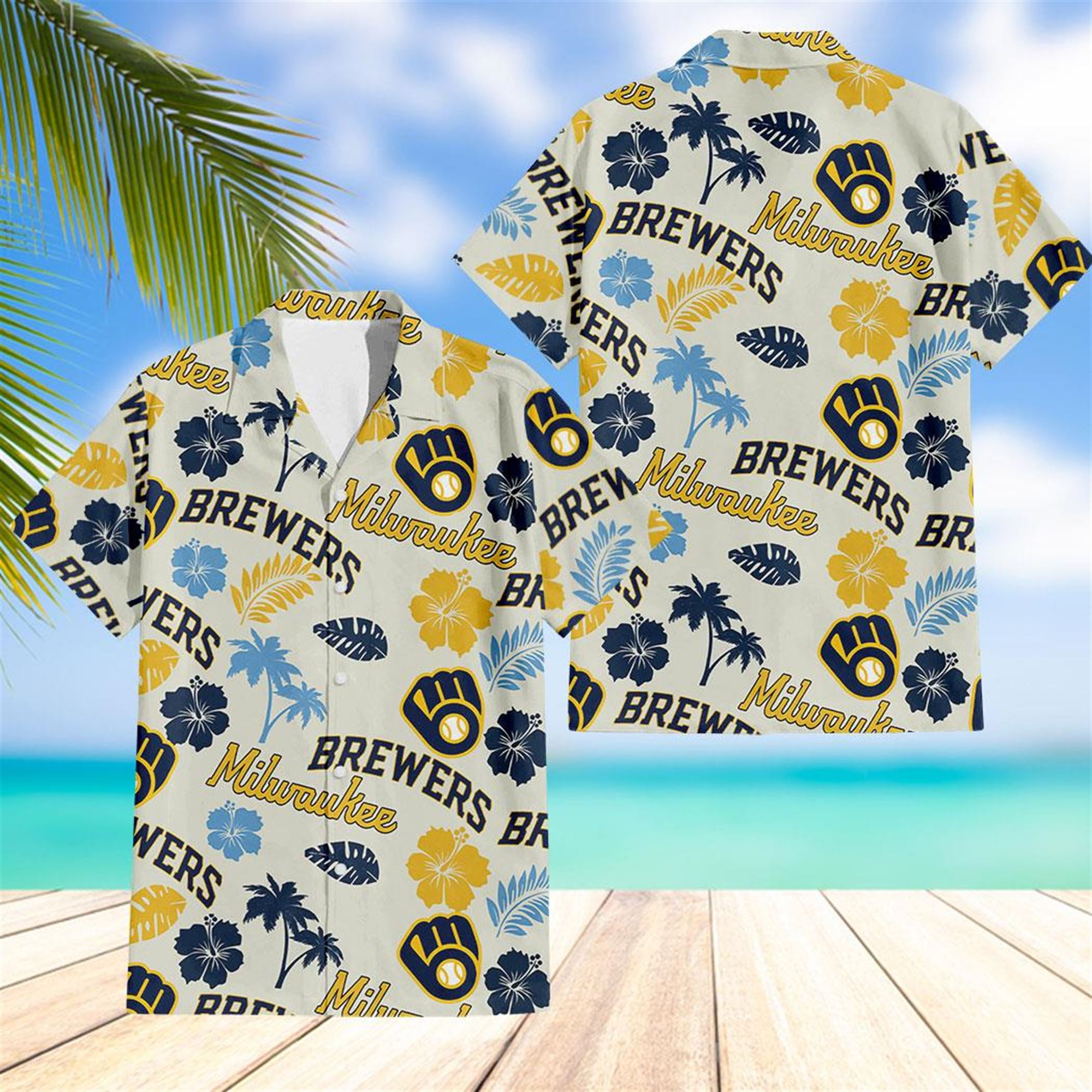 Milwaukee Brewers Hawaiian Shirt Giveaway 2023 Beach Shorts Milwaukee Brewers Hawaiian Shirt Giveaway 2023 Beach Shorts