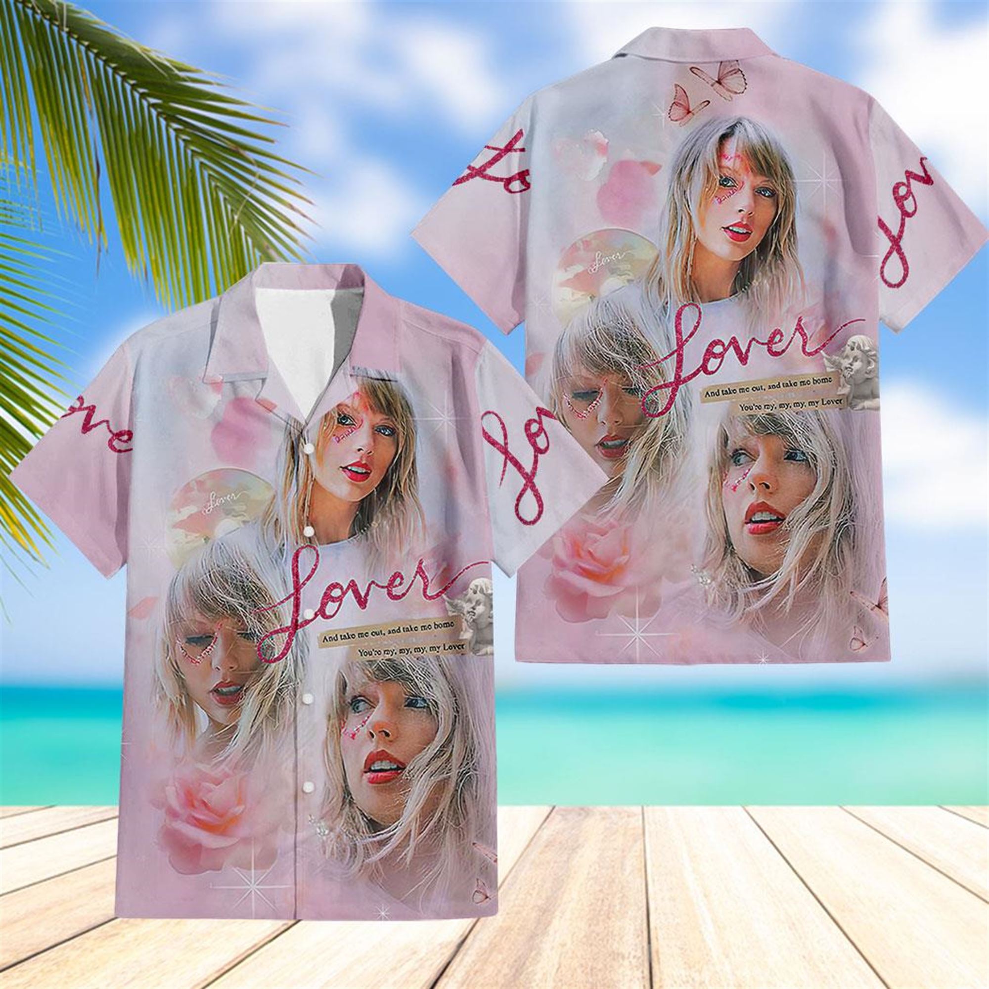 Taylor Swift Lover Hawaiian Shirt Beach Shorts