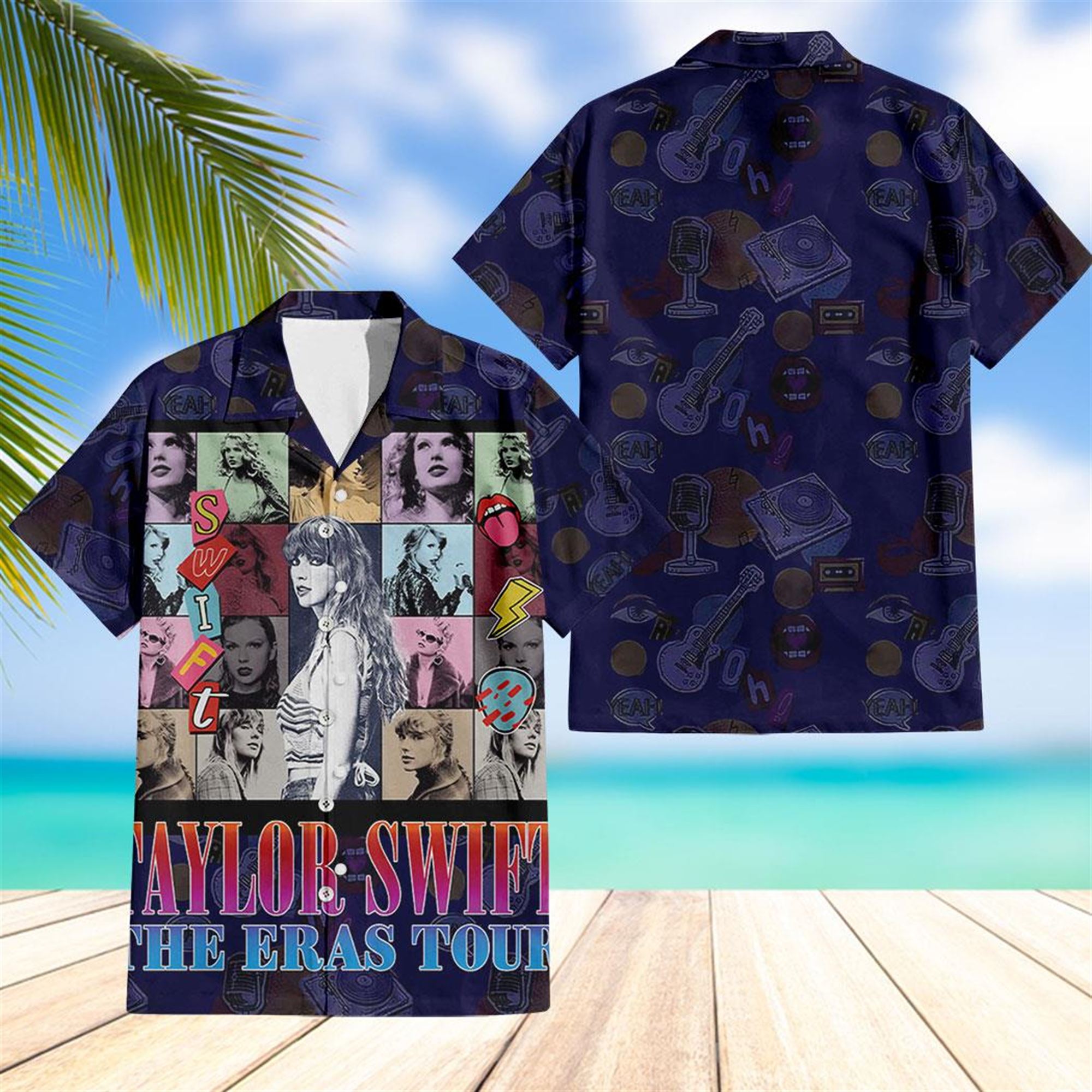 Taylor Swift The Eras Tour Hawaiian Shirt Beach Shorts Taylor Swift The Eras Tour Hawaiian Shirt Beach Shorts