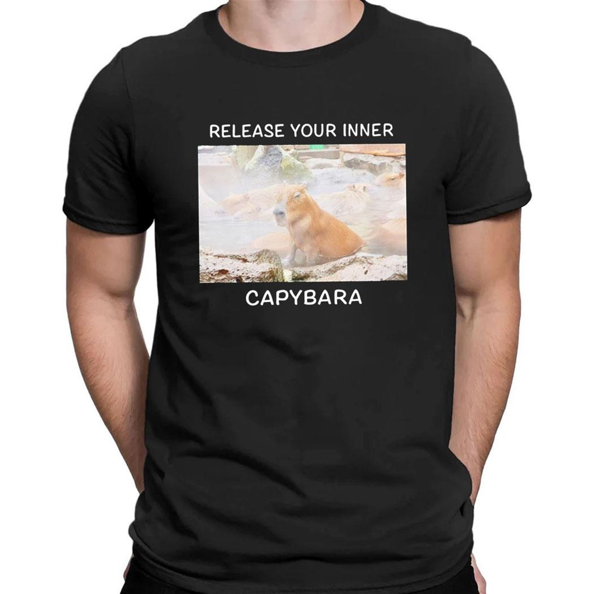 Release Your Inner Capybara Funny Release Your Inner Capybara Funny