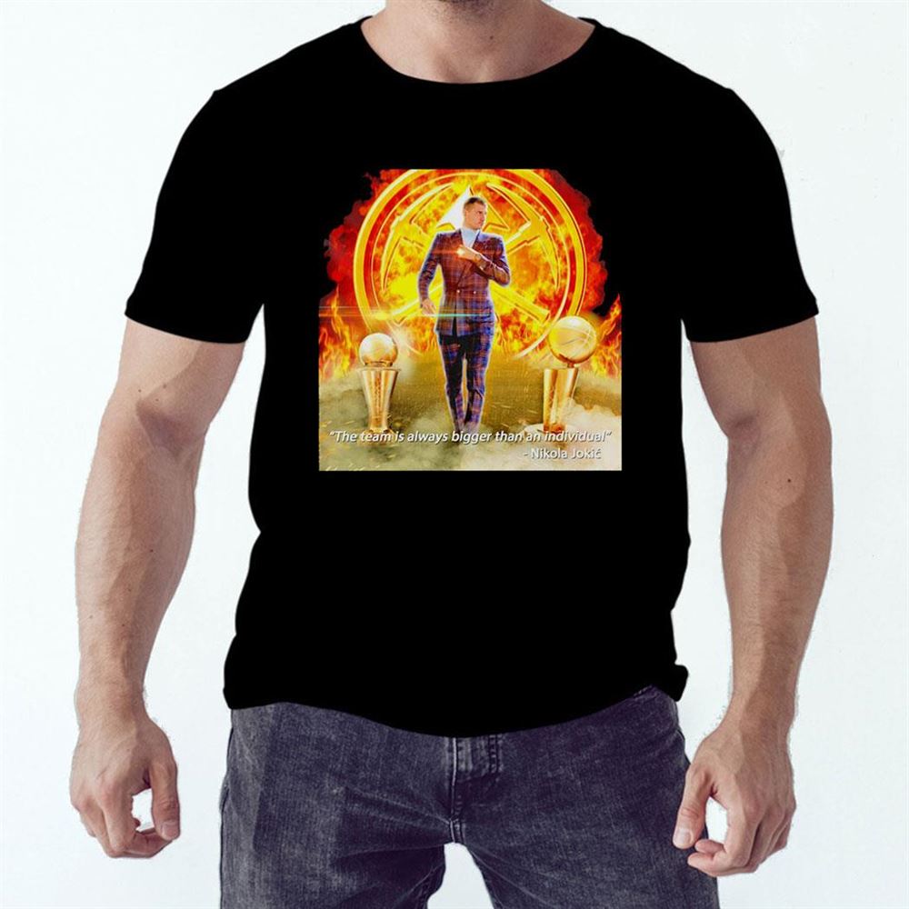 Nikola Jokic Nuggets 2023 Finals Champions Mvp Rainbow T-shirt