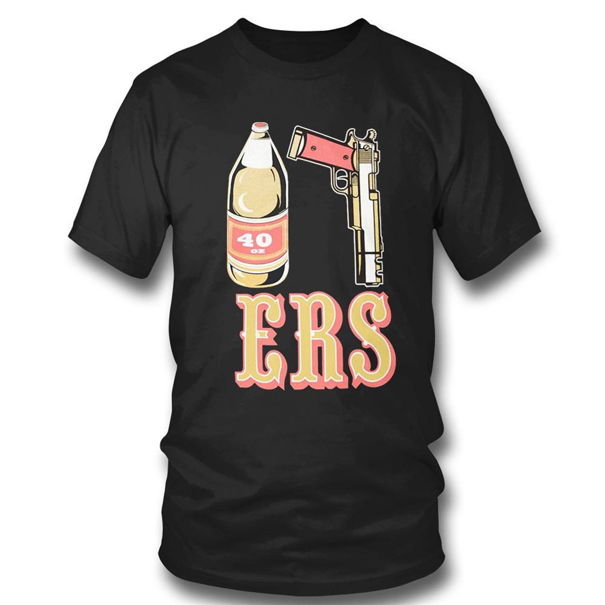 San Francisco 49ers 40oz Beer Guns 2023 T-shirt San Francisco 49ers 40oz Beer Guns 2023 T-shirt