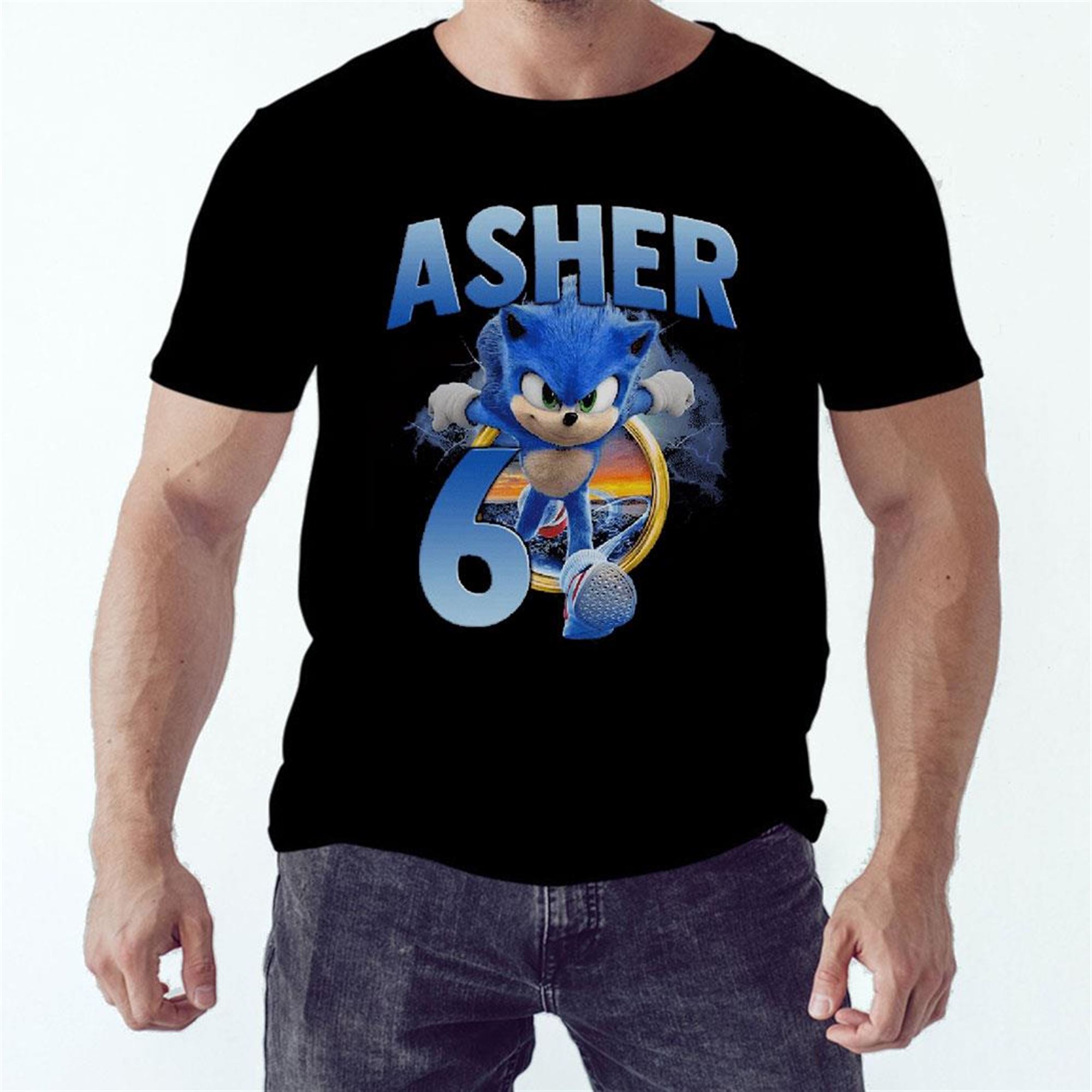 Sonic Is Here Asher 6 Shirt