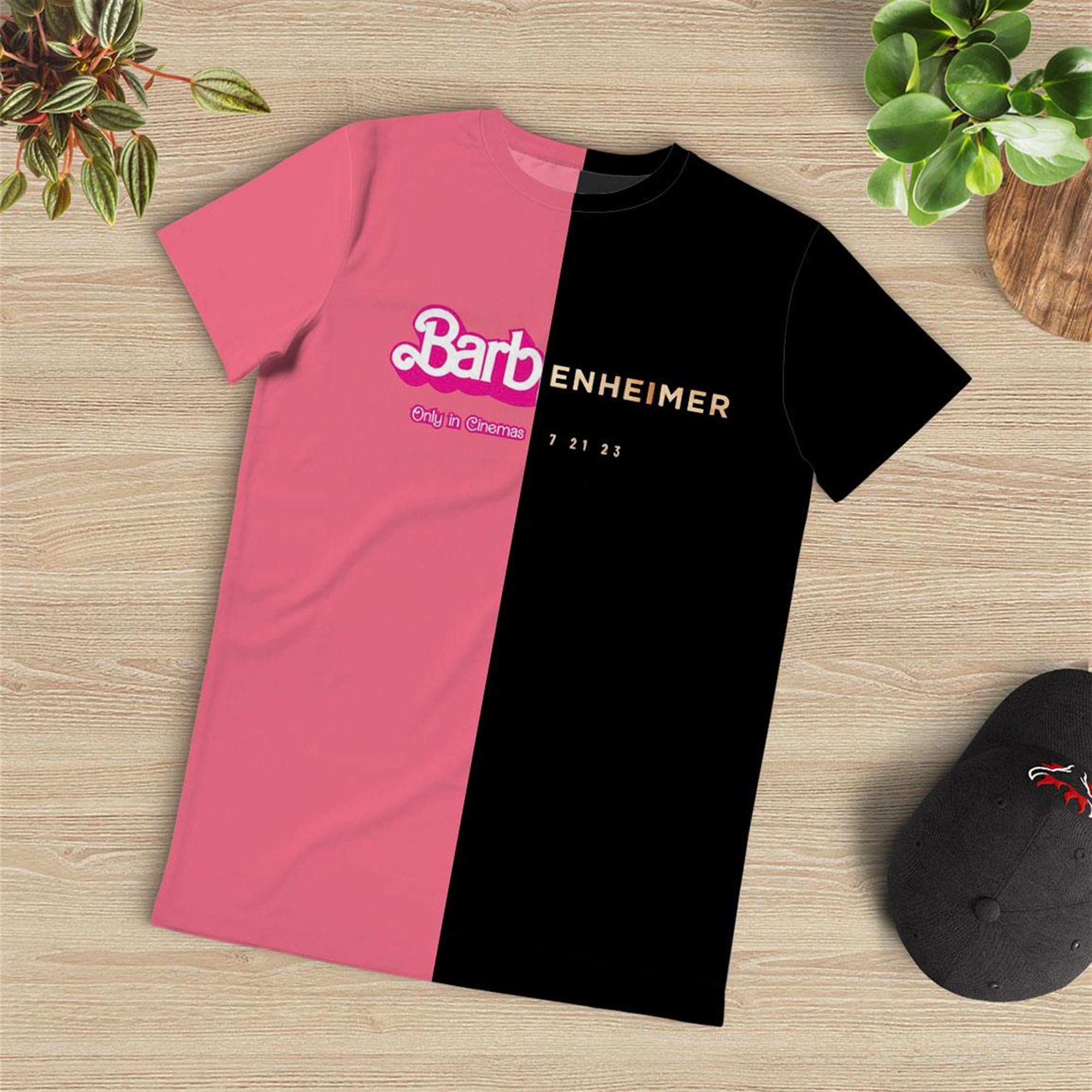 Dual-themed Barbie Oppenheimer Unisex T-shirt