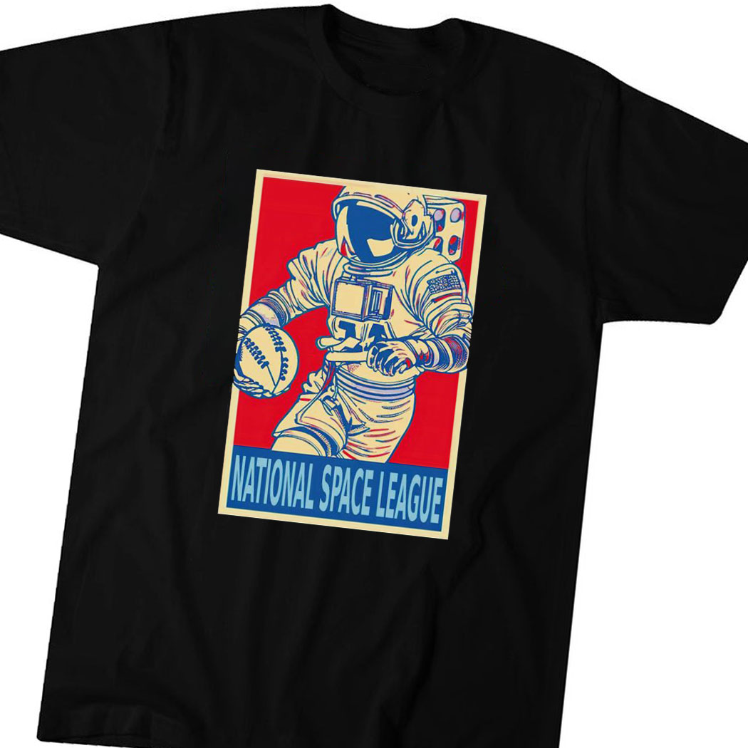 Astronaut Playing Football National Space League Hope Shirt Hoodie