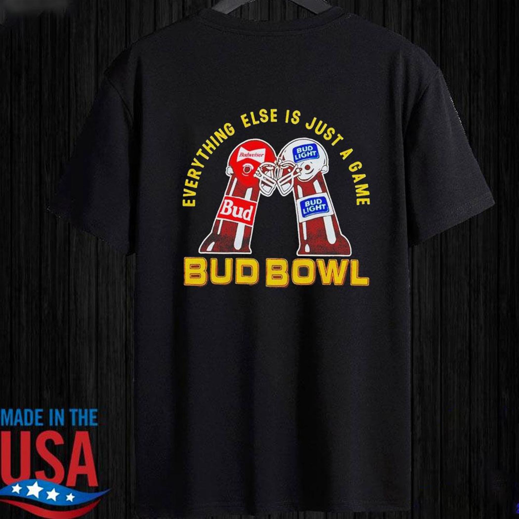 Budweiser Everything Else Is Just A Game Bud Bowl T-shirt