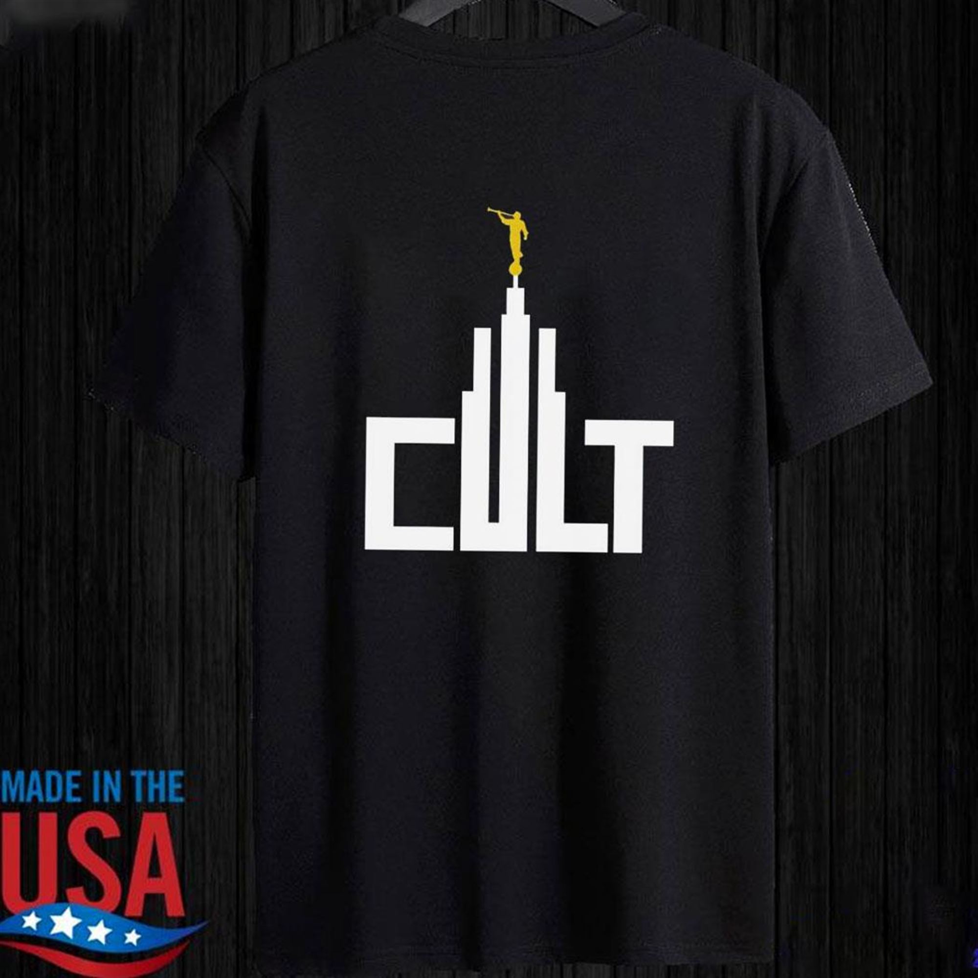 Exmormon Cult Lds Temple Angel Moroni Statues T-shirt Exmormon Cult Lds Temple Angel Moroni Statues T-shirt