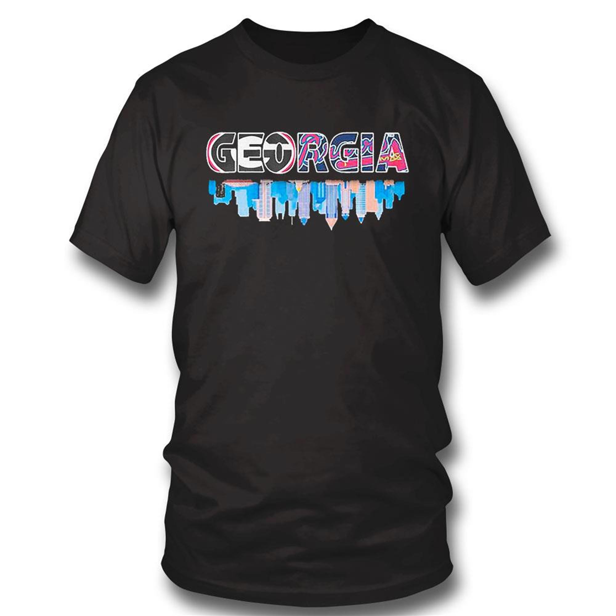 Georgia Skyline Sports Teams Retro T-shirt Hoodie