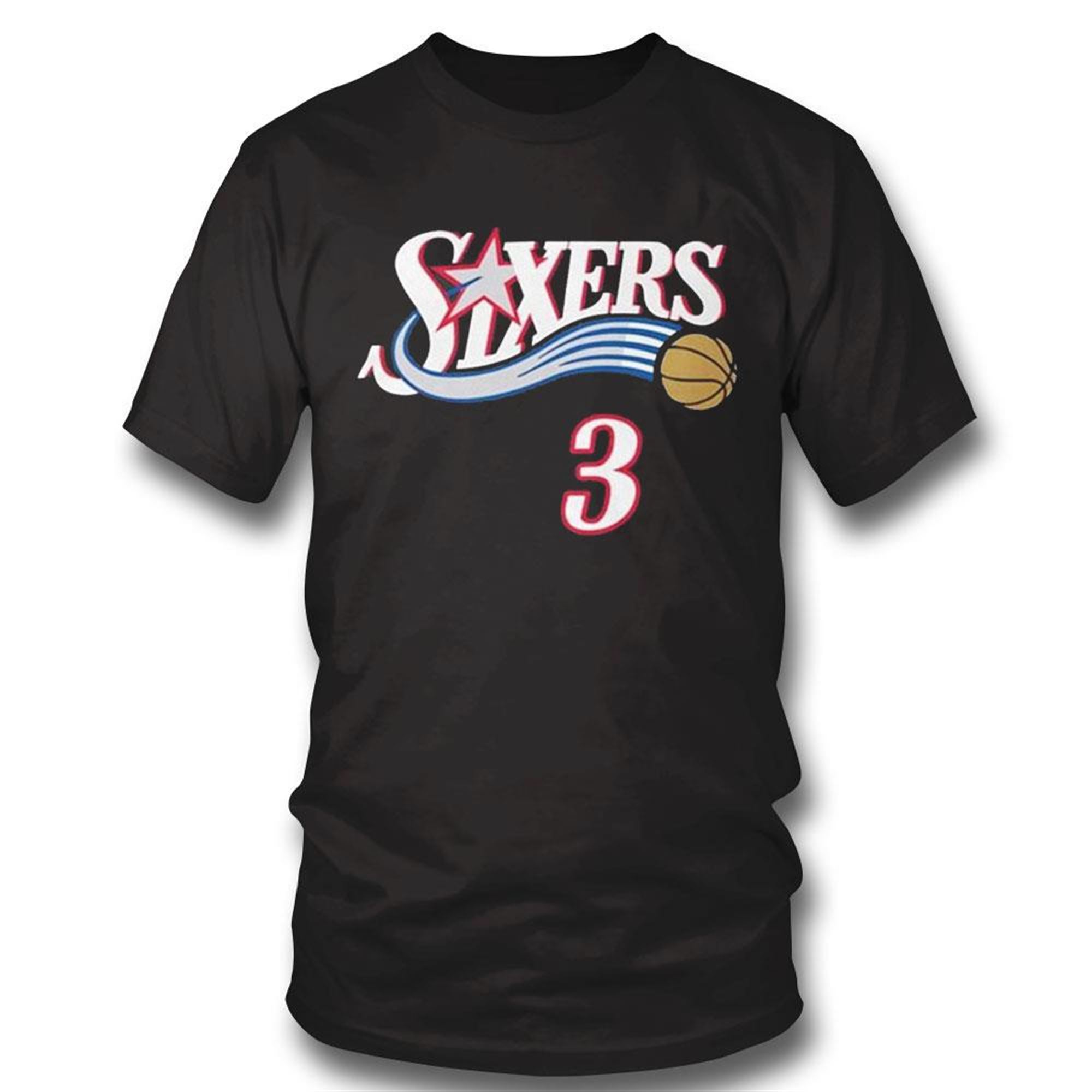 Mitchell Ness Allen Iverson Philadelphia 76ers T-shirt Hoodie