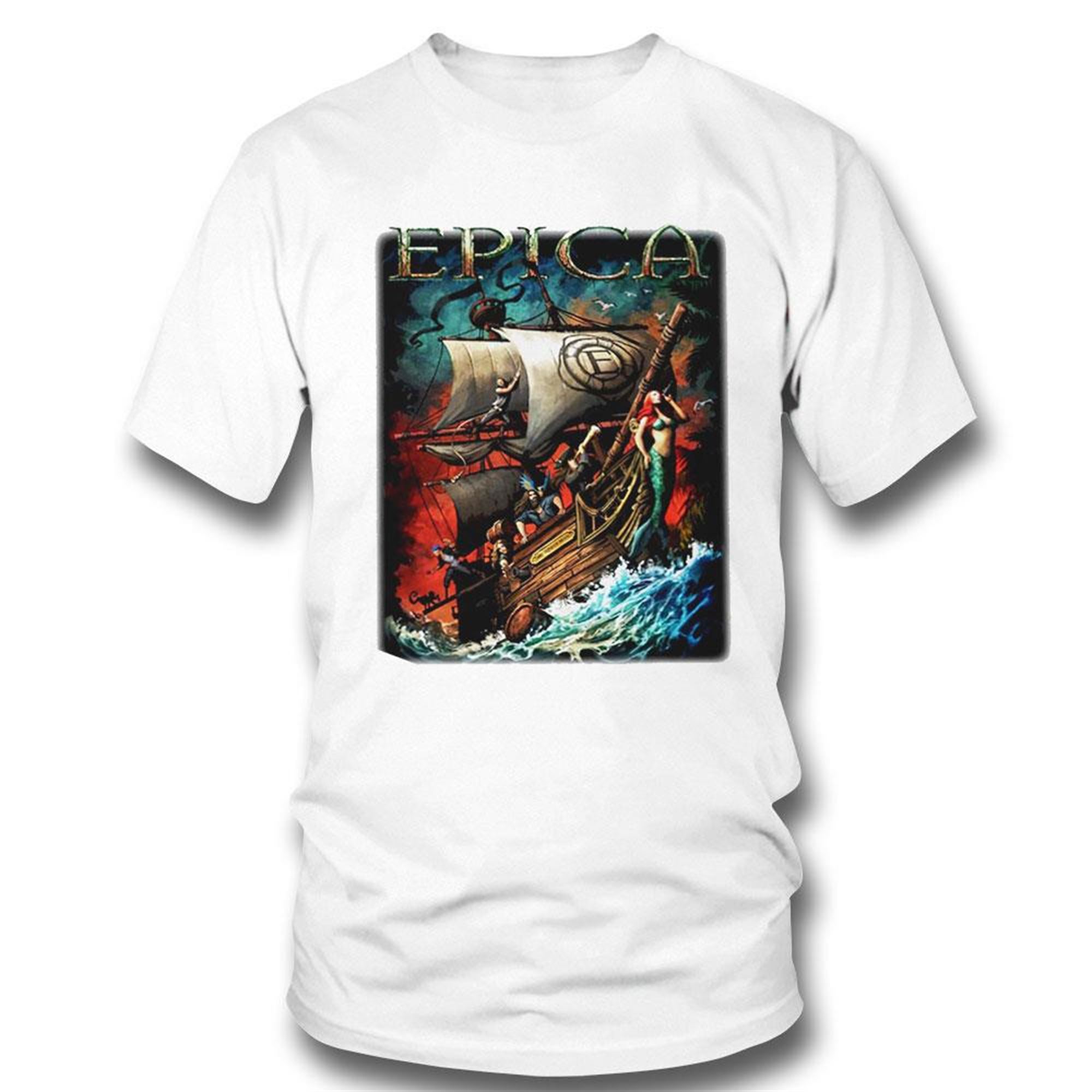 Official 70000tons Epica Pirates Of The Caribbean Artwork T-shirt