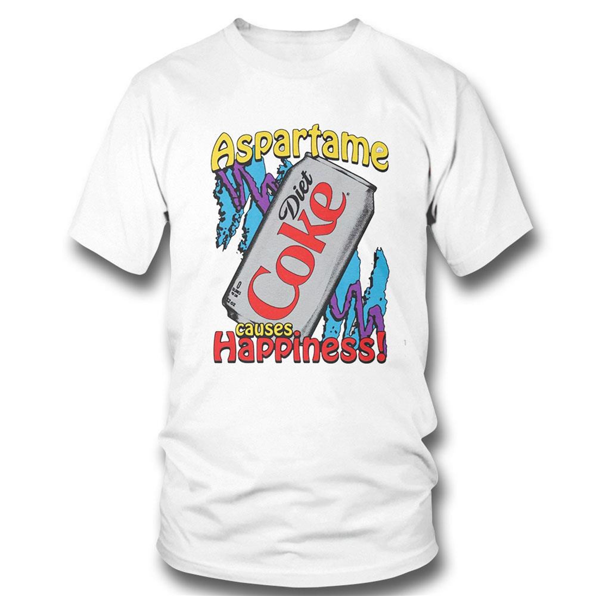 Official Aspartame Causes Happiness Coke Diet T-shirt