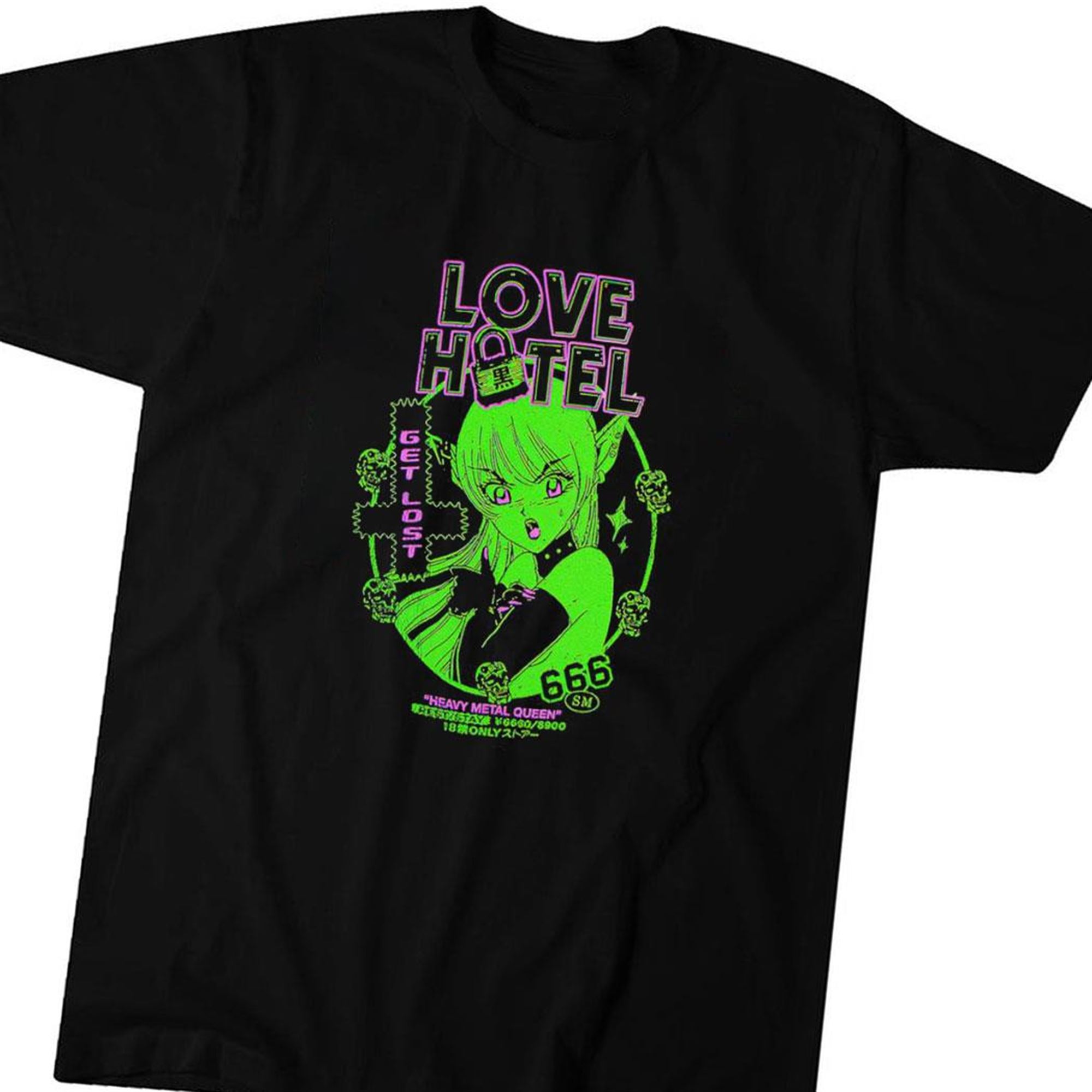 Official Love Hotel Get Lost T-shirt Ladies Tee