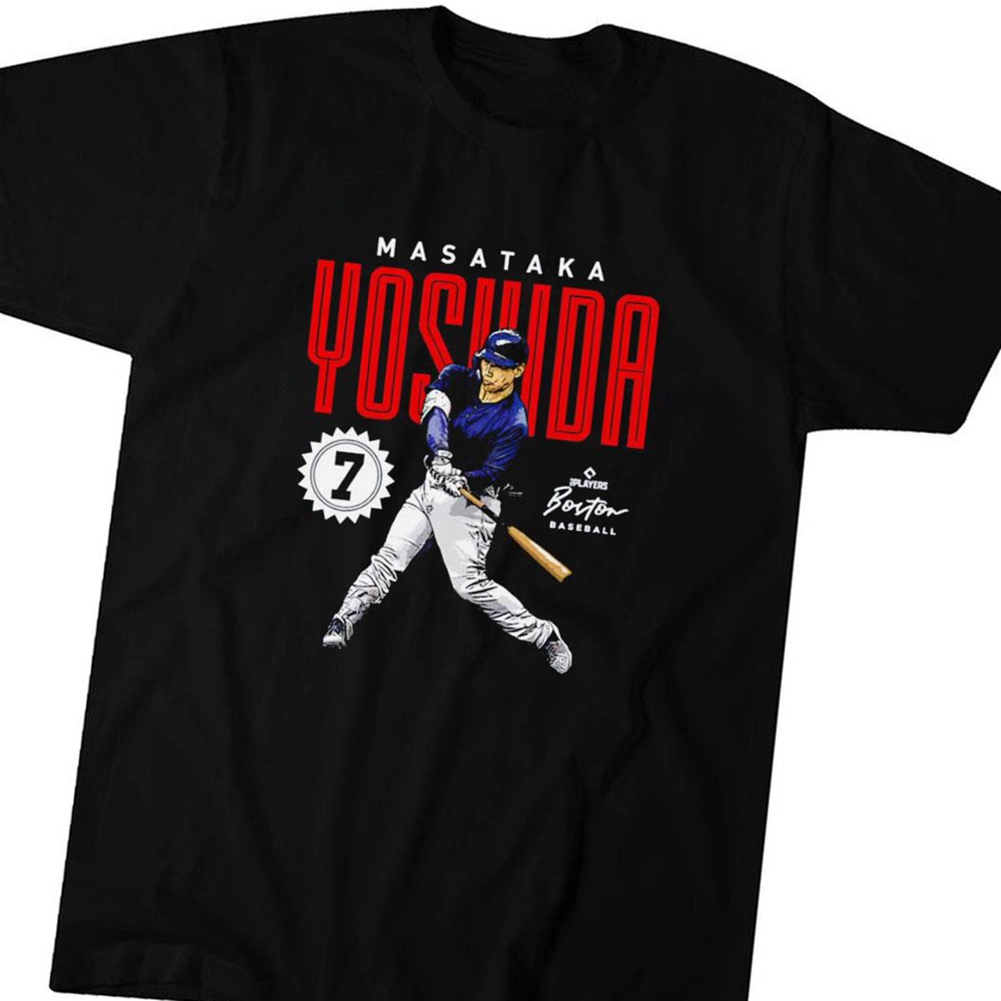 Official Masataka Yoshida Boston Card T-shirt Ladies Tee