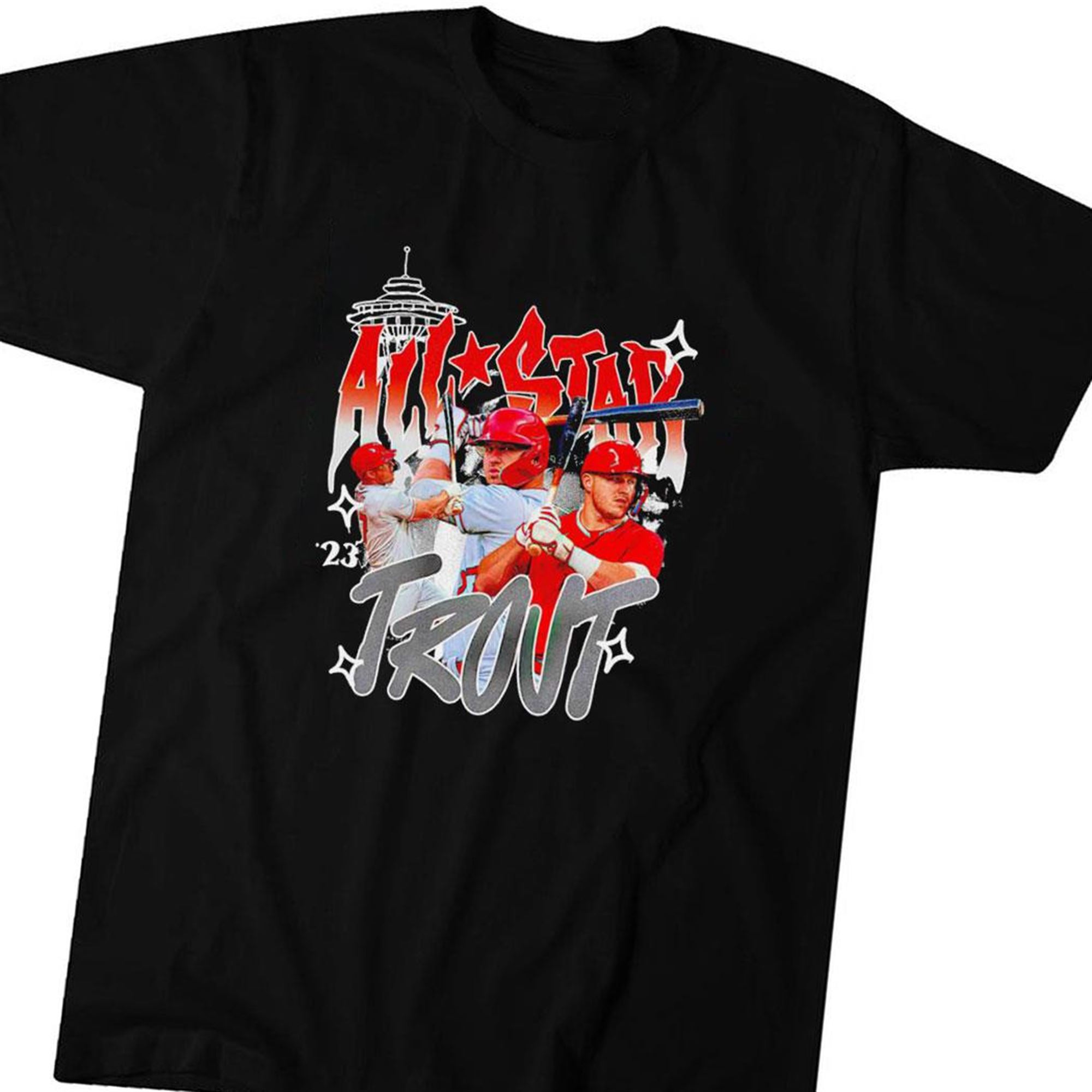 Official Mike Trout All Star Game T-shirt Ladies Tee