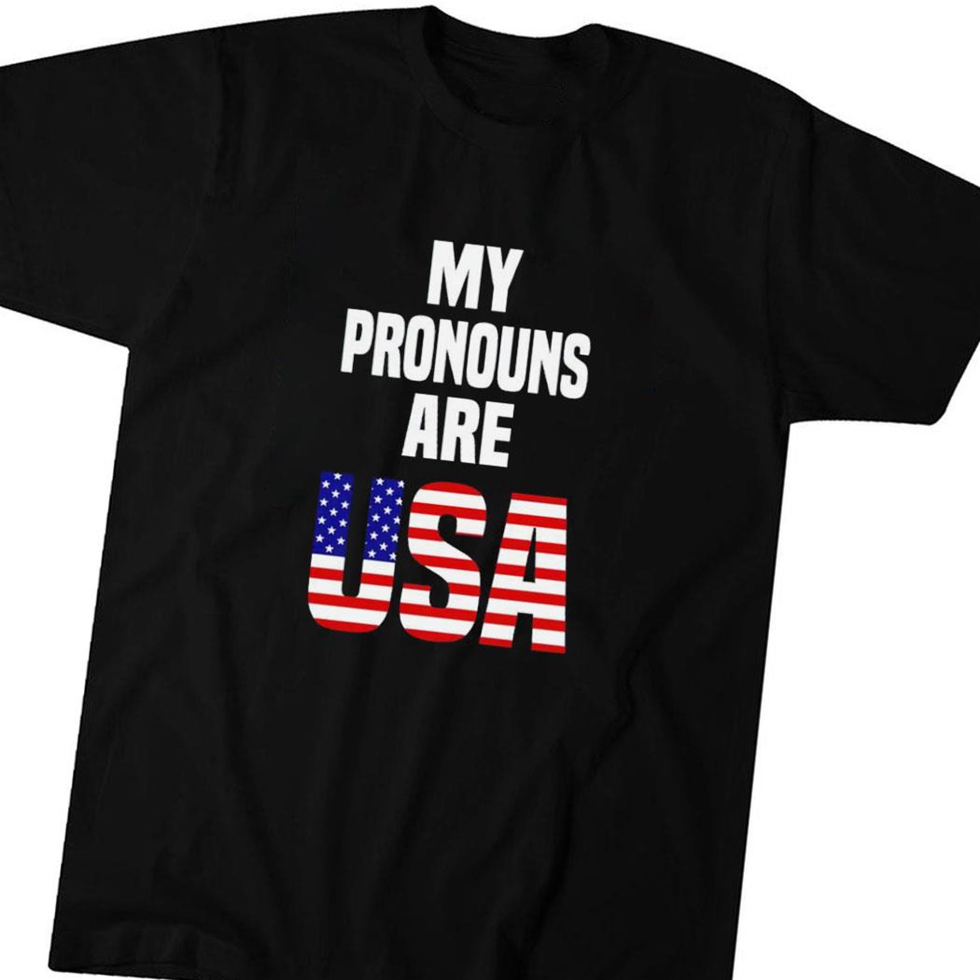 Official My Pronouns Are Usa 4th Of July T-shirt Ladies Tee