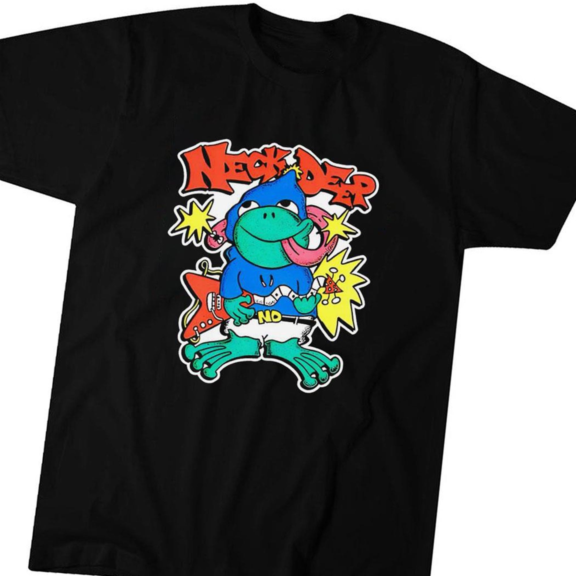 Official Neck Deep Frog T-shirt Ladies Tee