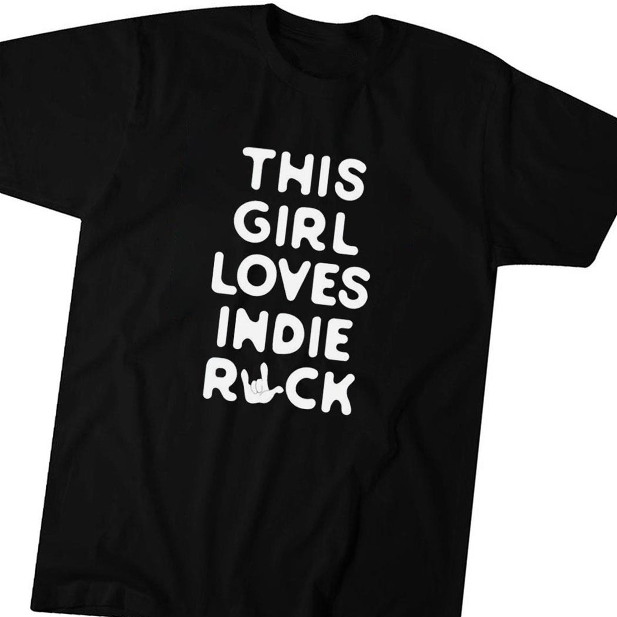 Official This Girl Loves Indie Rock T T-shirt Ladies Tee