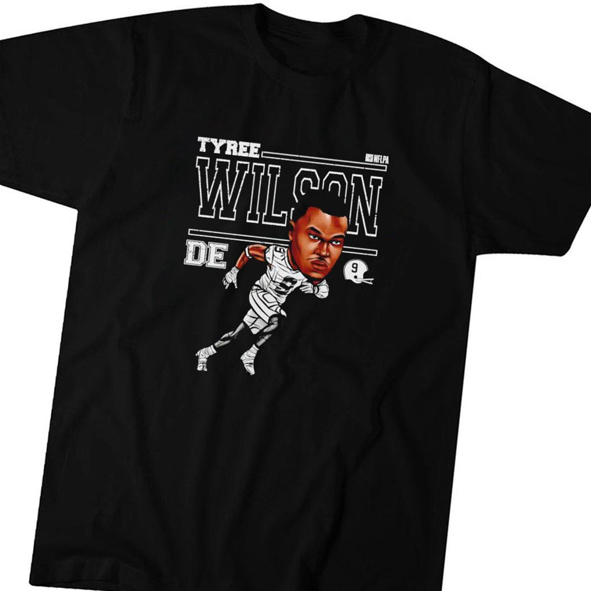 Official Tyree Wilson Las Vegas Cartoon Player T-shirt Ladies Tee