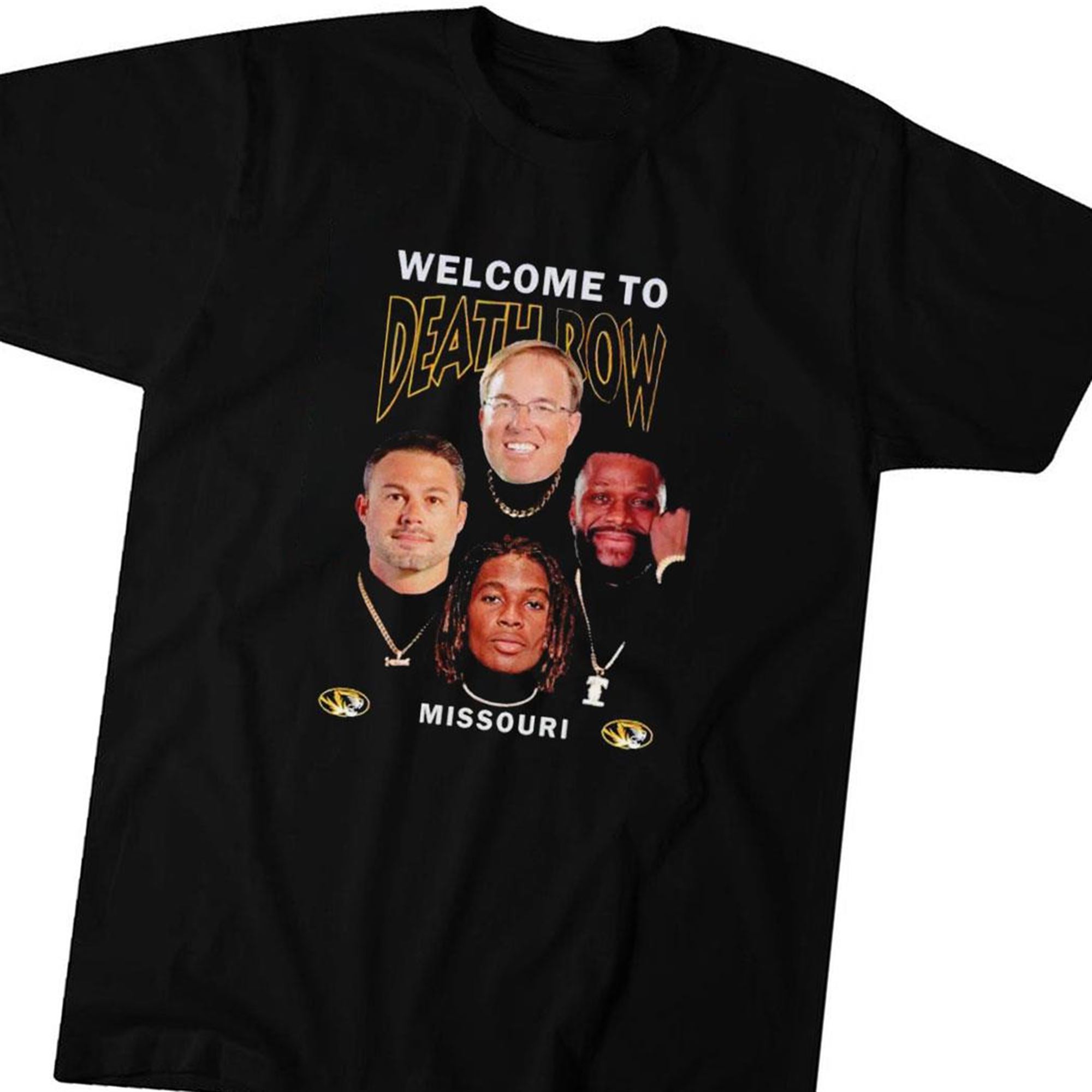 Official Welcome To Death Row Mizzou Football T-shirt Ladies Tee
