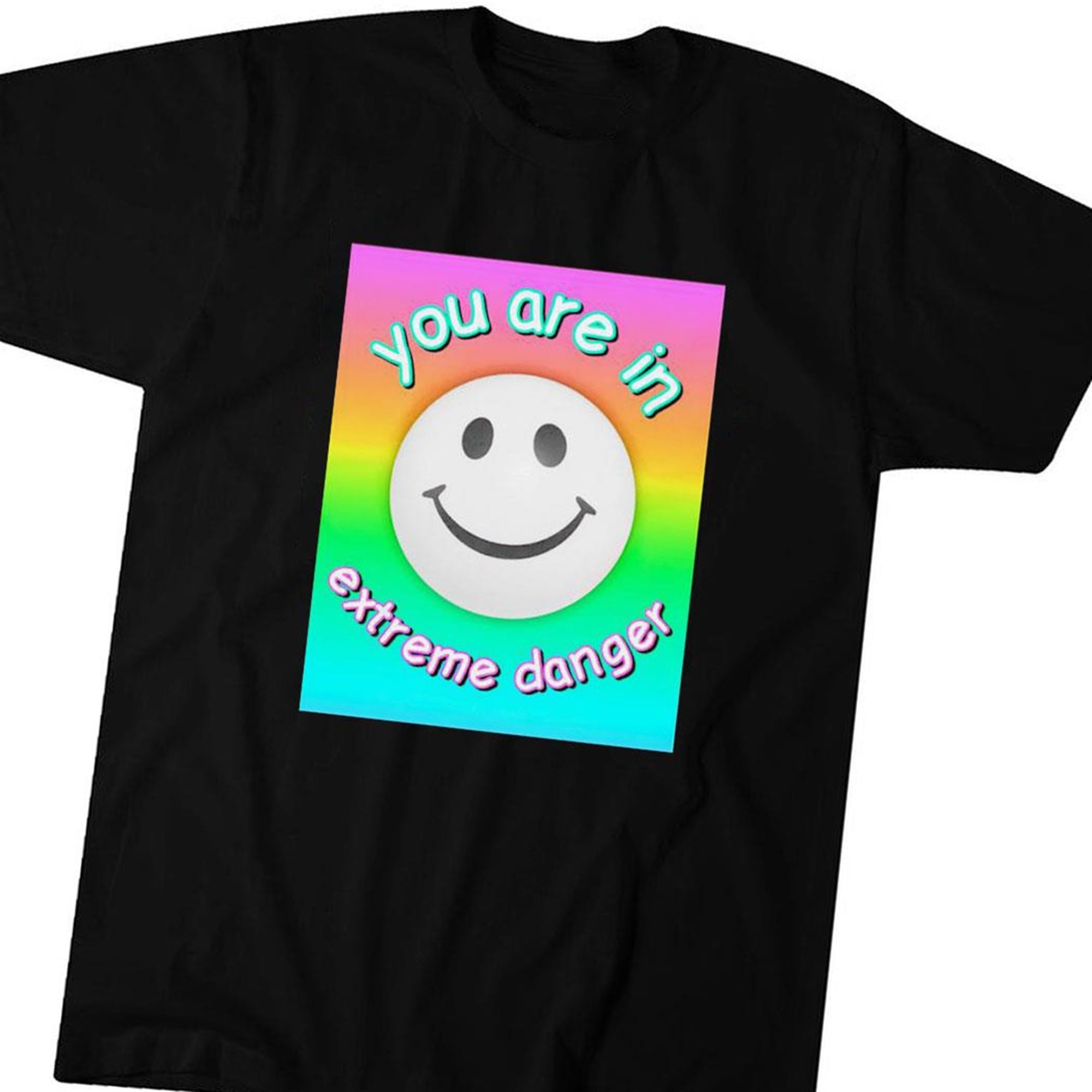 Official You Are In Extreme Danger Smile T-shirt Ladies Tee