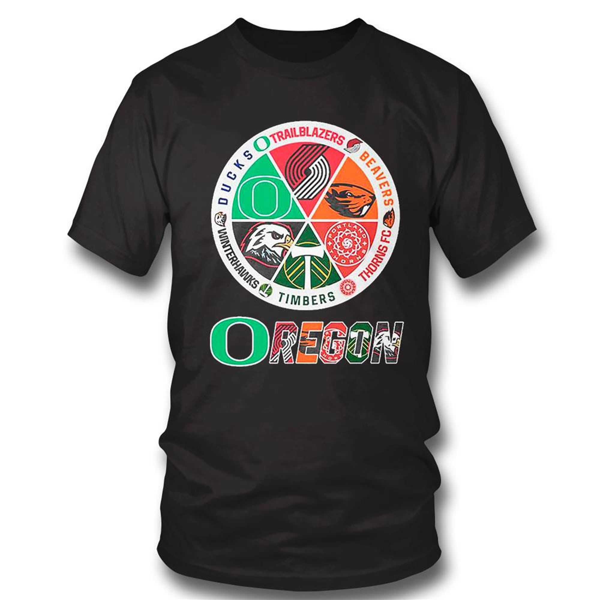 Oregon Ducks Trailblazers Beavers Thorns Fc Timbers And Winterhawks Sports Teams T-shirt