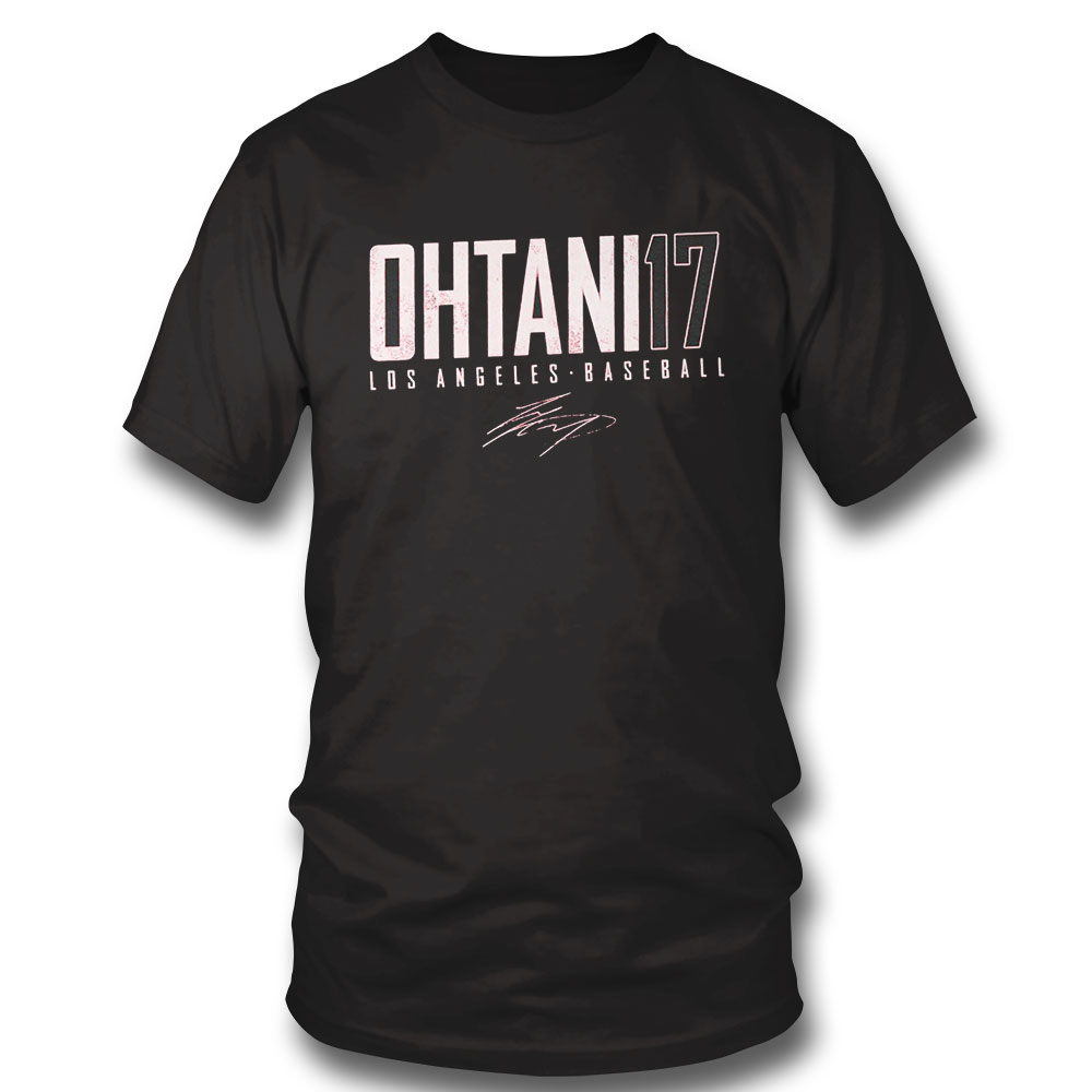 Shohei Ohtani Los Angeles Angels Baseball Ohtani 17 Signature T-shirt Hoodie