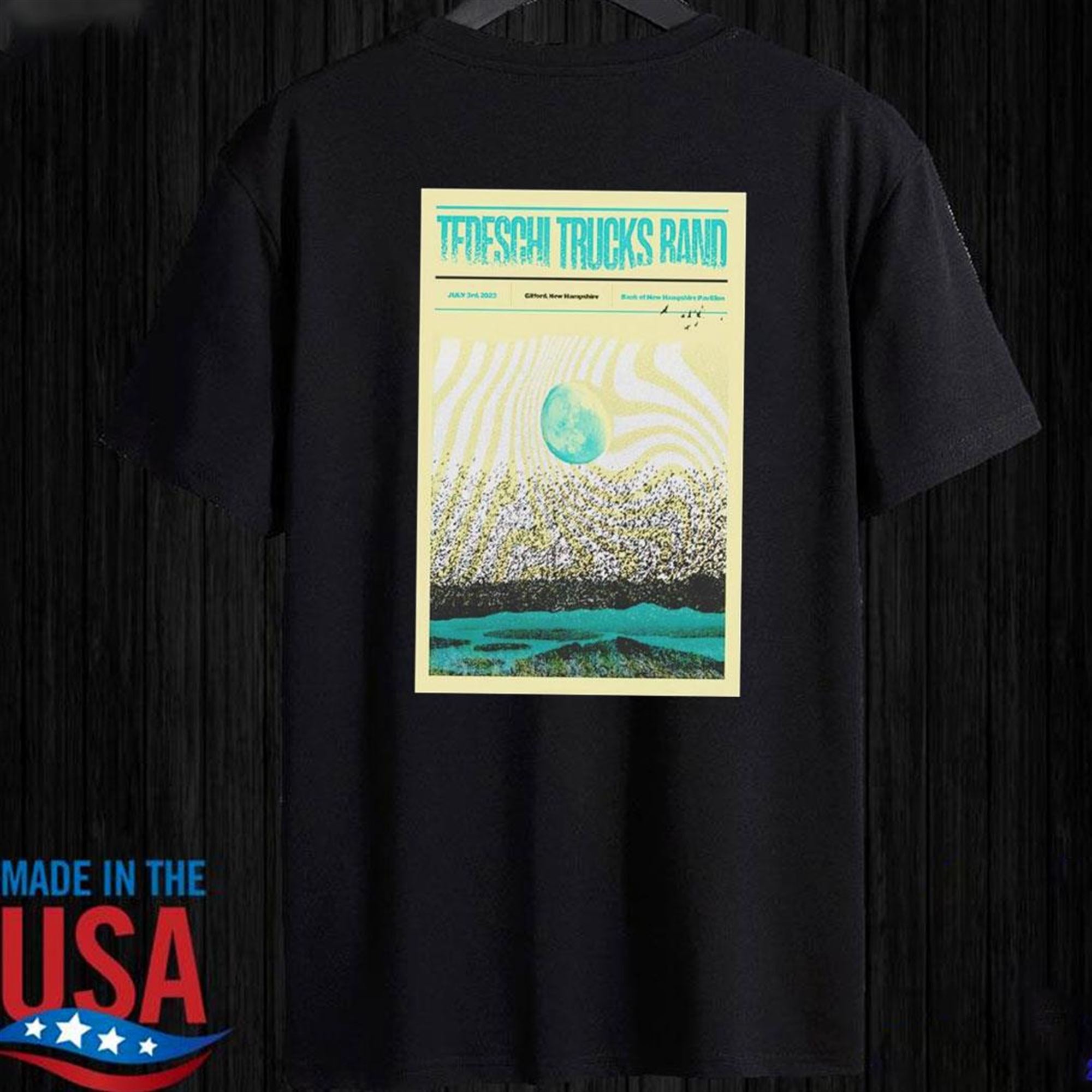 Tedeschi Trucks Band July 3 2023 Bank Of New Hampshire Pavilion Poster T-shirt