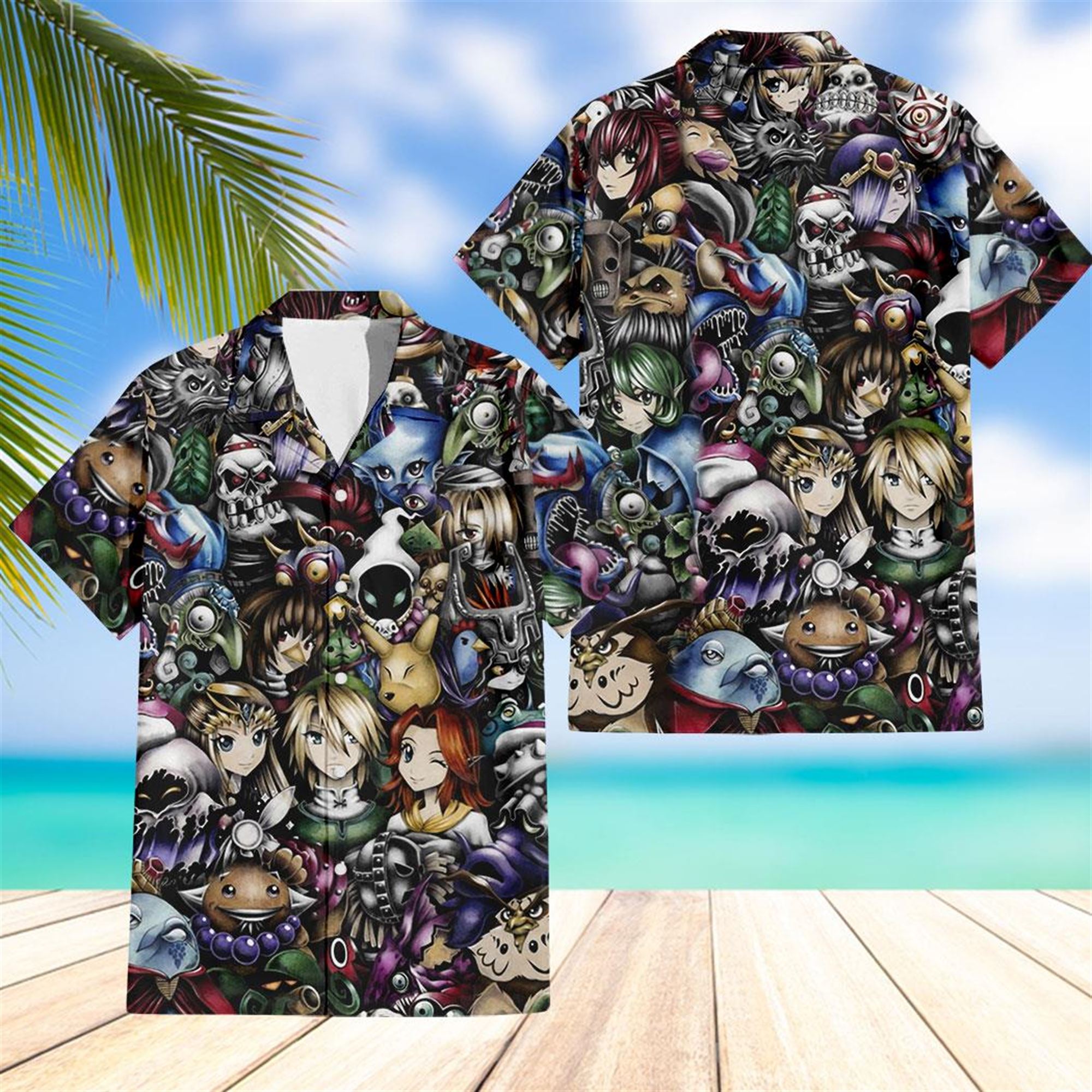 The Legend Of Zelda All Zelda Characters Tropical Hawaiian Shirt The Legend Of Zelda All Zelda Characters Tropical Hawaiian Shirt