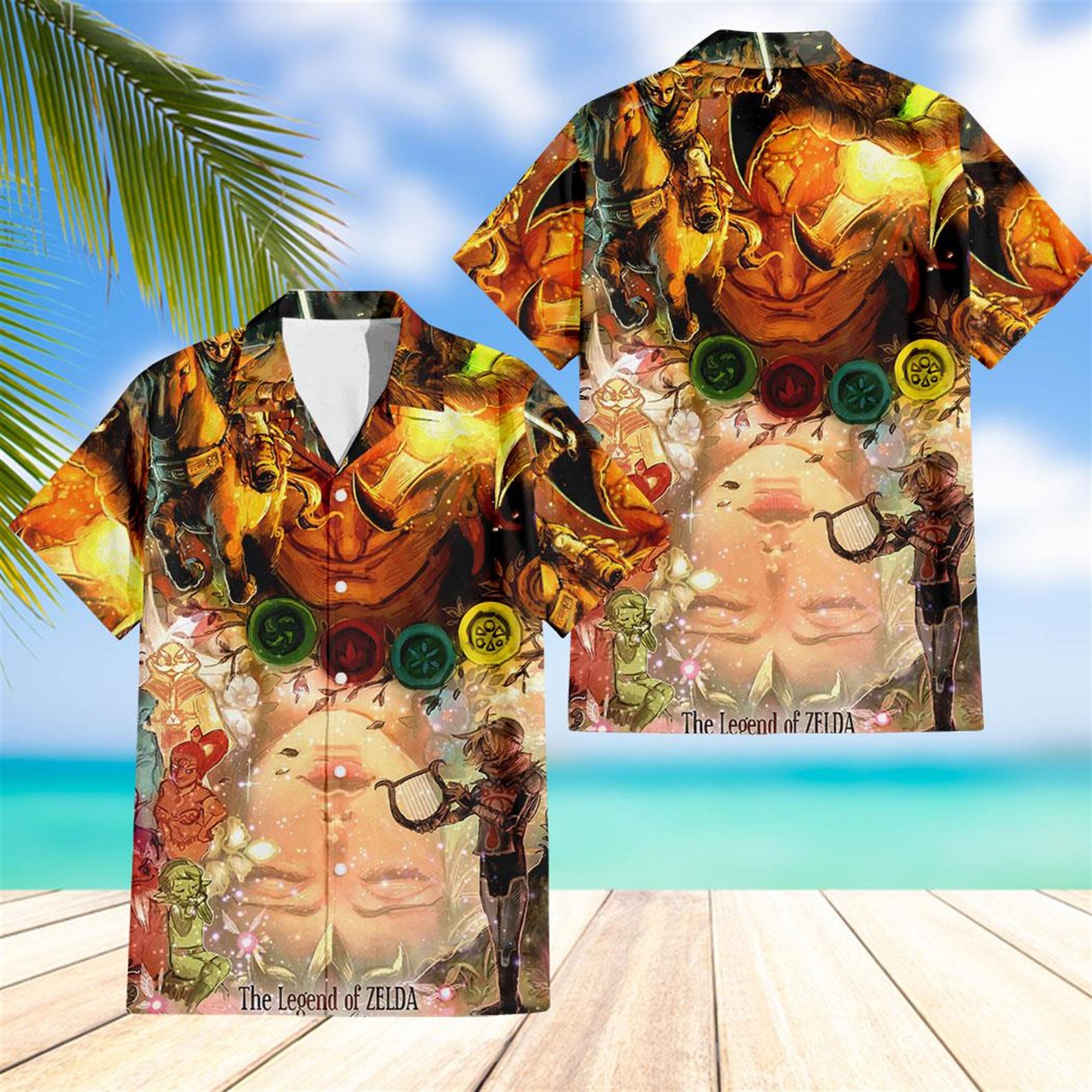 The Legend Of Zelda Ocarina Of Time Hawaiian Shirt The Legend Of Zelda Ocarina Of Time Hawaiian Shirt