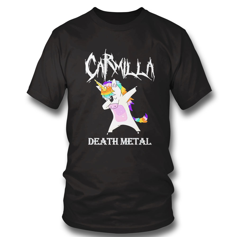 Unicorn Dabbing Carmilla Death Metal T-shirt Hoodie