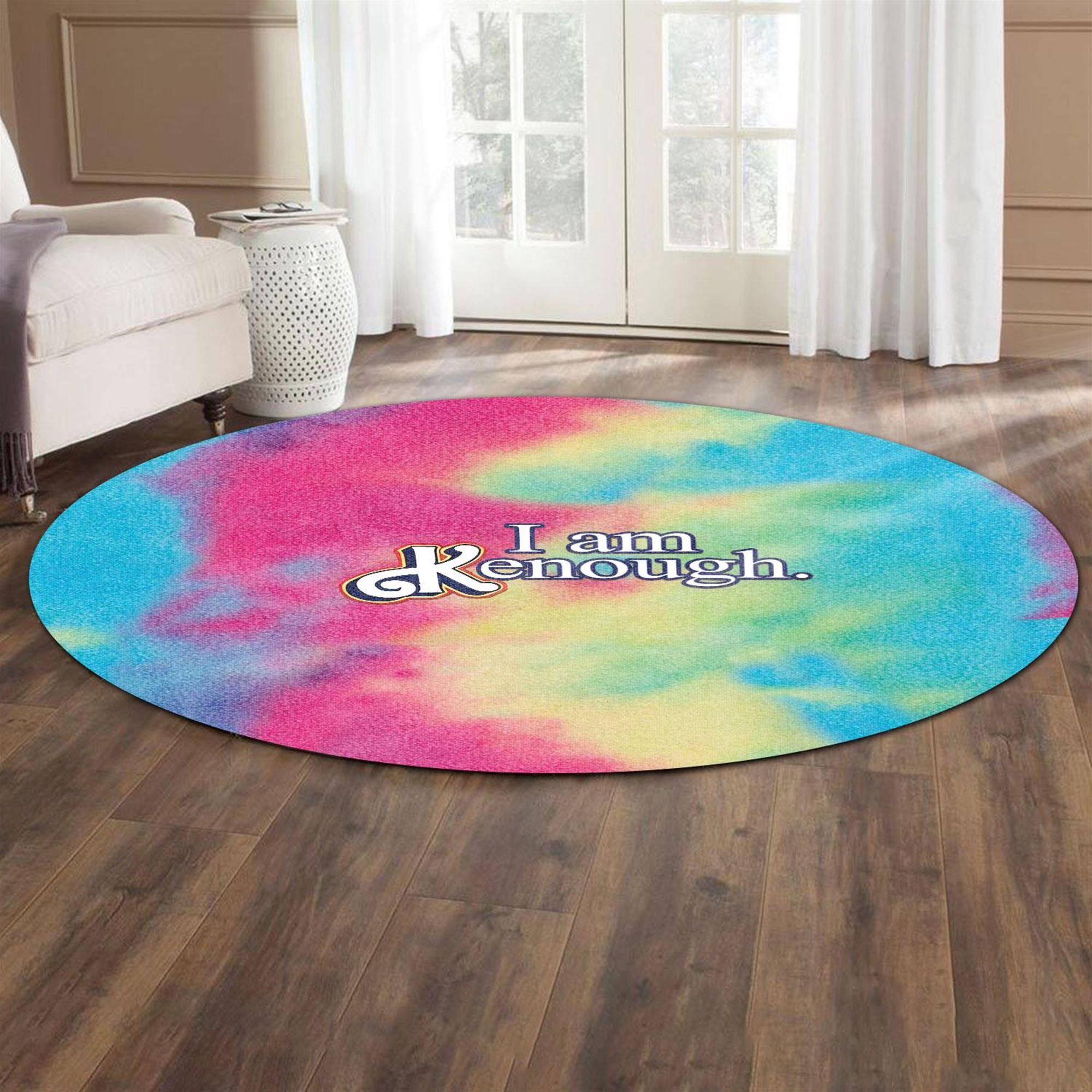 Barbie I Am Kenough Round Rug