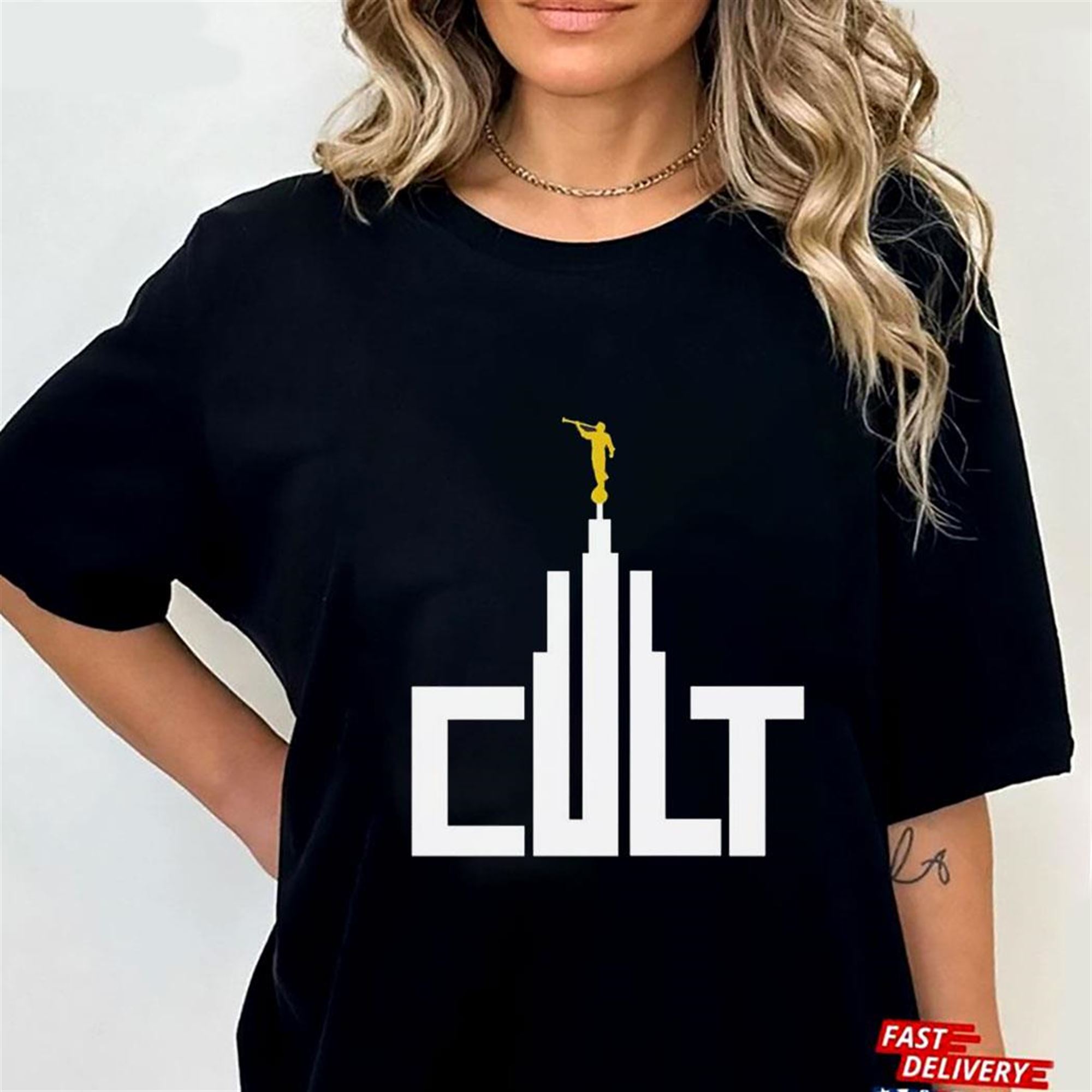Exmormon Cult Lds Temple Angel Moroni Statues T-shirt Exmormon Cult Lds Temple Angel Moroni Statues T-shirt