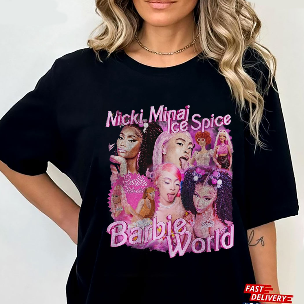 Ice Spice Nicki Minaj Barbie World Aqua Shirt