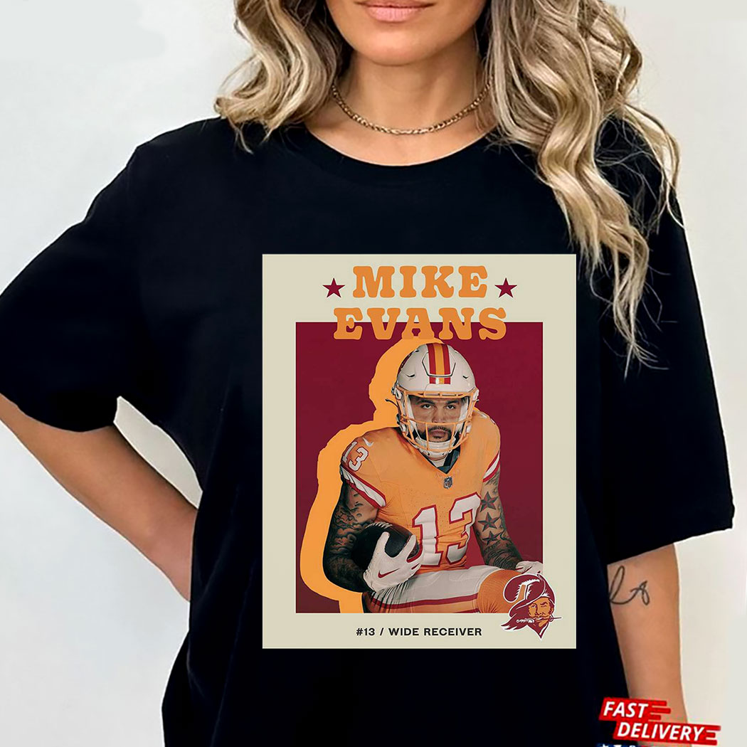 Official Mike Evans 13 Rugby Football Wide Receiver T-shirt Hoodie