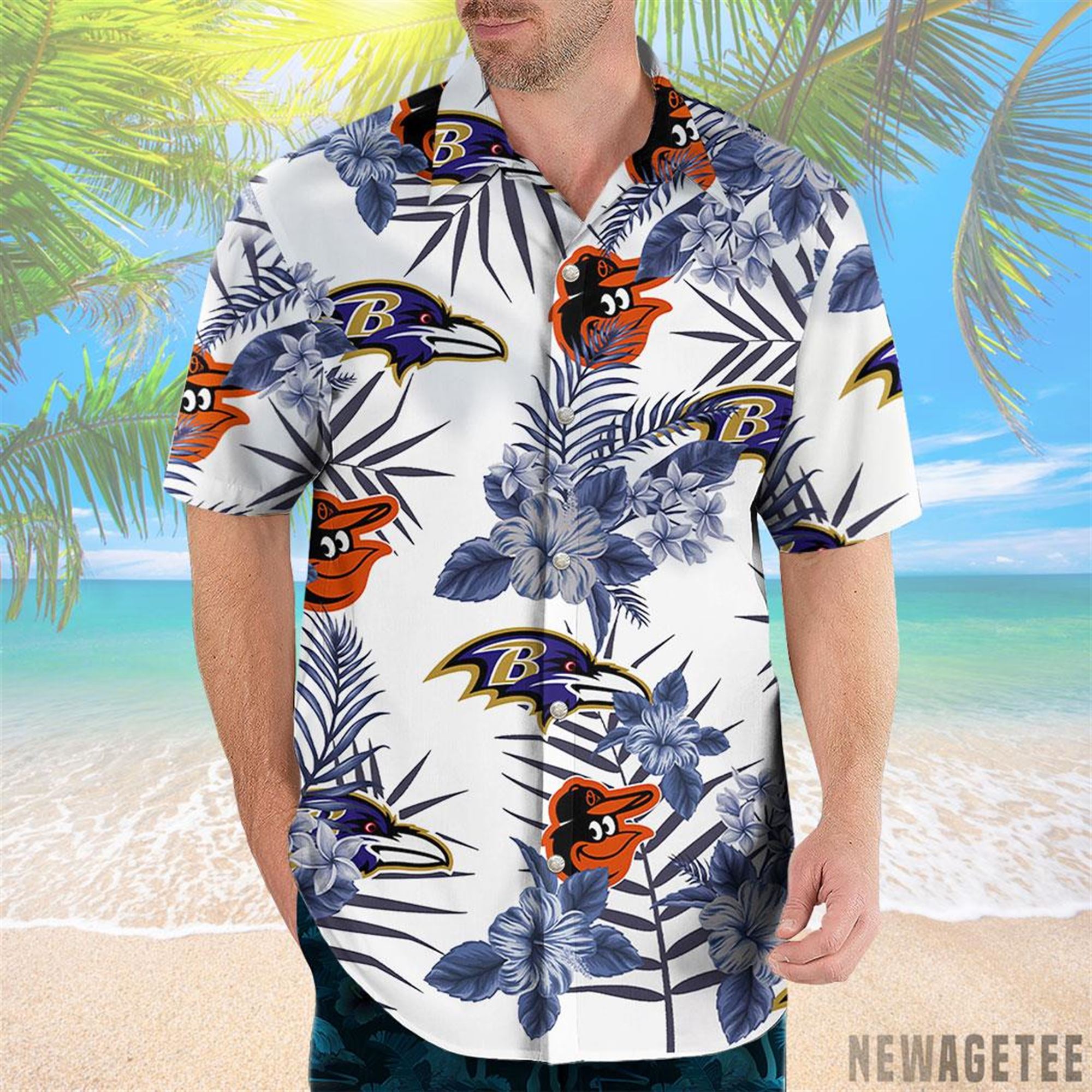 Ravens Orioles Hawaiian Shirt And Shorts
