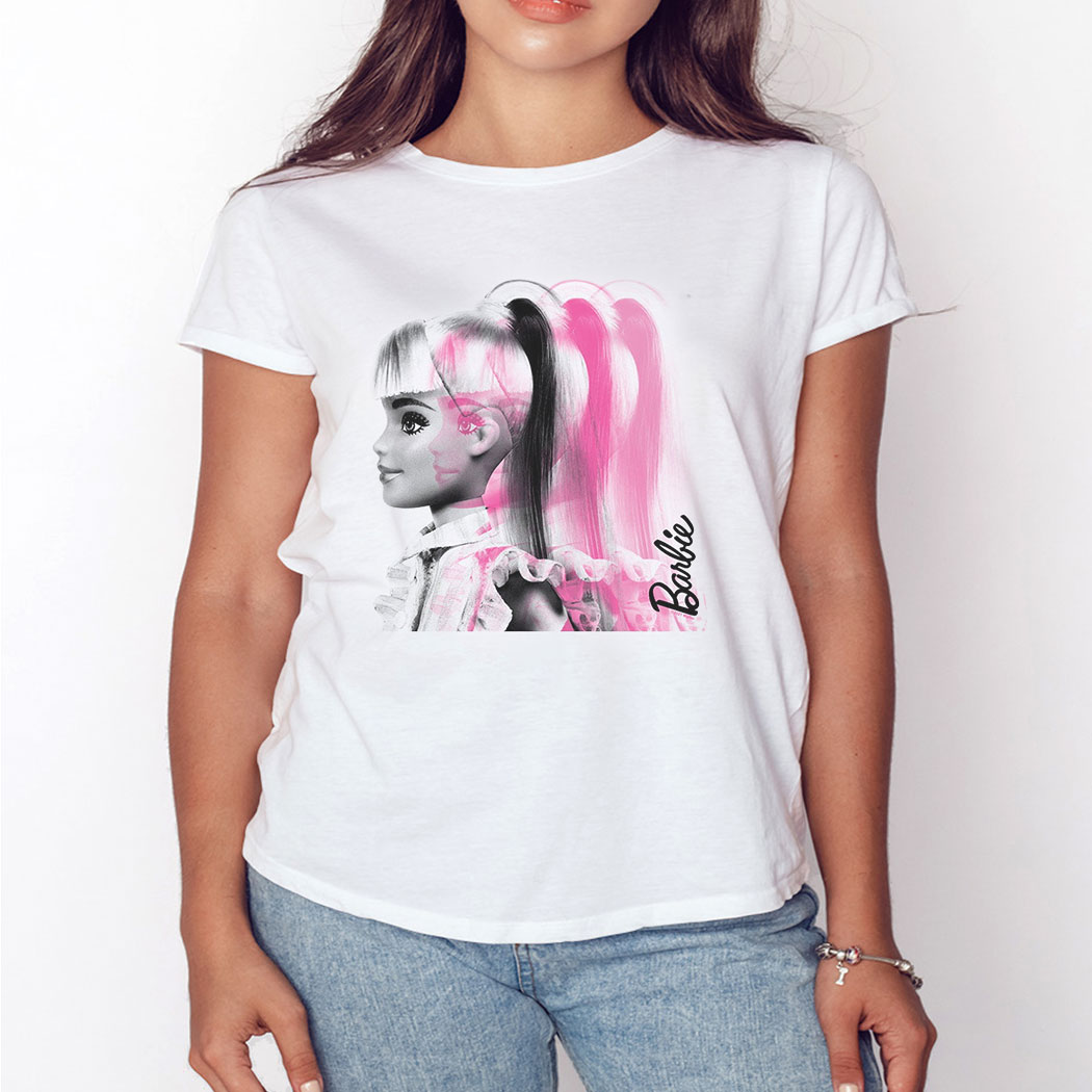 Barbie Pink Profile T-shirt Barbie Graphic Tee