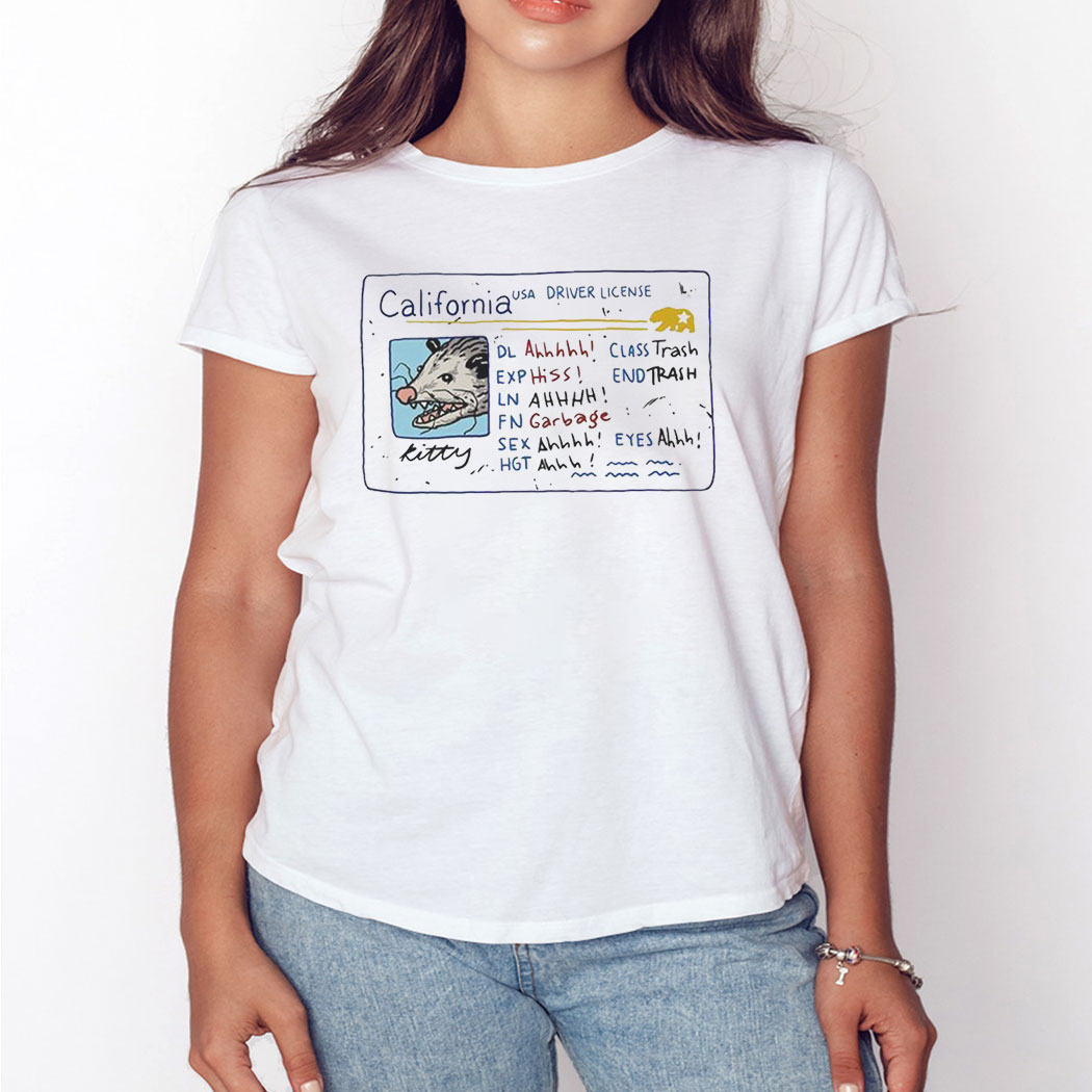 Opossum California Drivers License Funny Tee Shirt Hoodie Opossum California Drivers License Funny Tee Shirt Hoodie