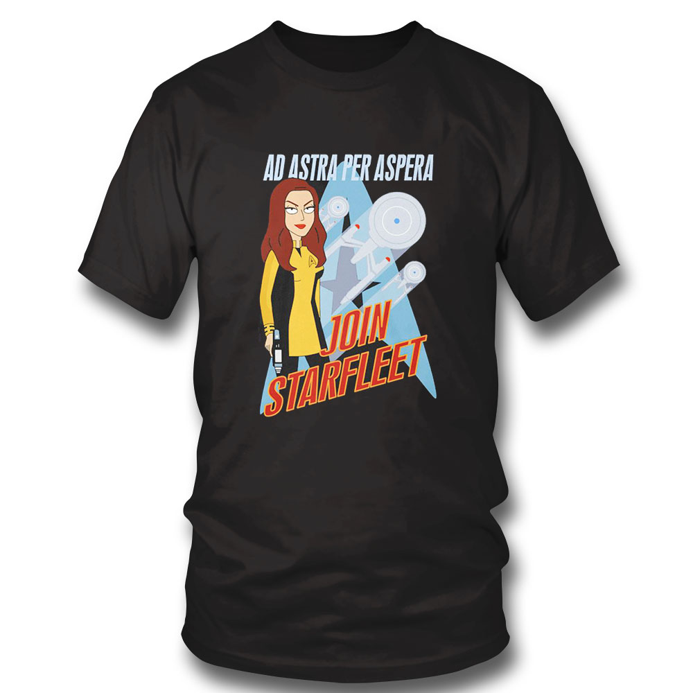 Ad Astra Per Aspera Join Starfleet Cartoon Shirt Hoodie Ad Astra Per Aspera Join Starfleet Cartoon Shirt Hoodie