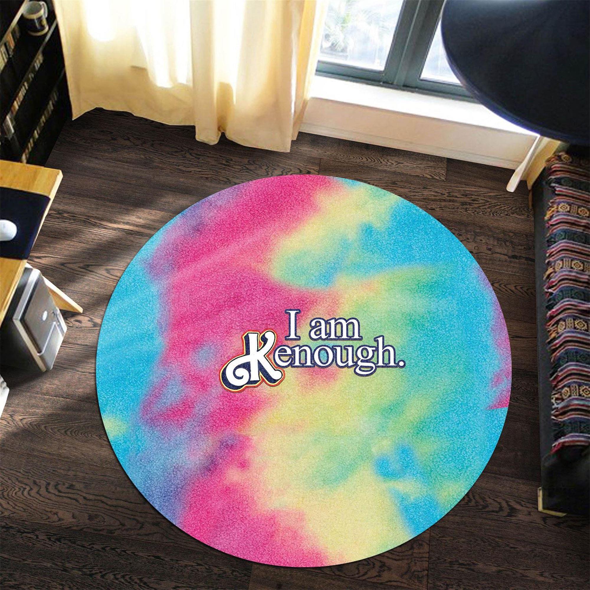 Barbie I Am Kenough Round Rug