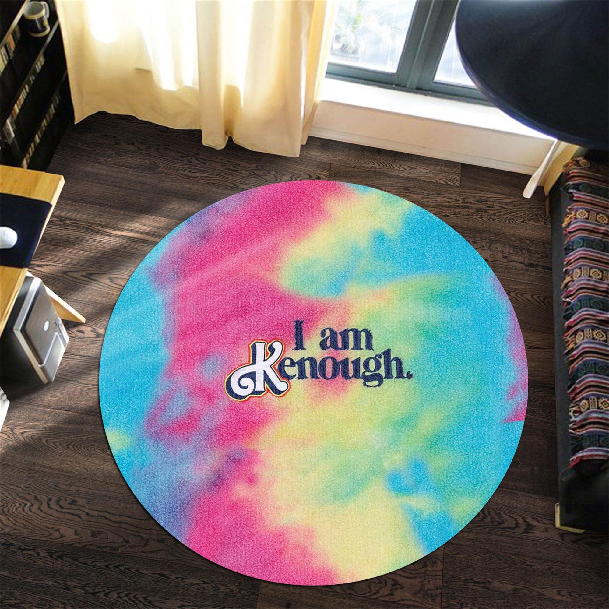I Am Kenough Hoodie Barbie Round Rug
