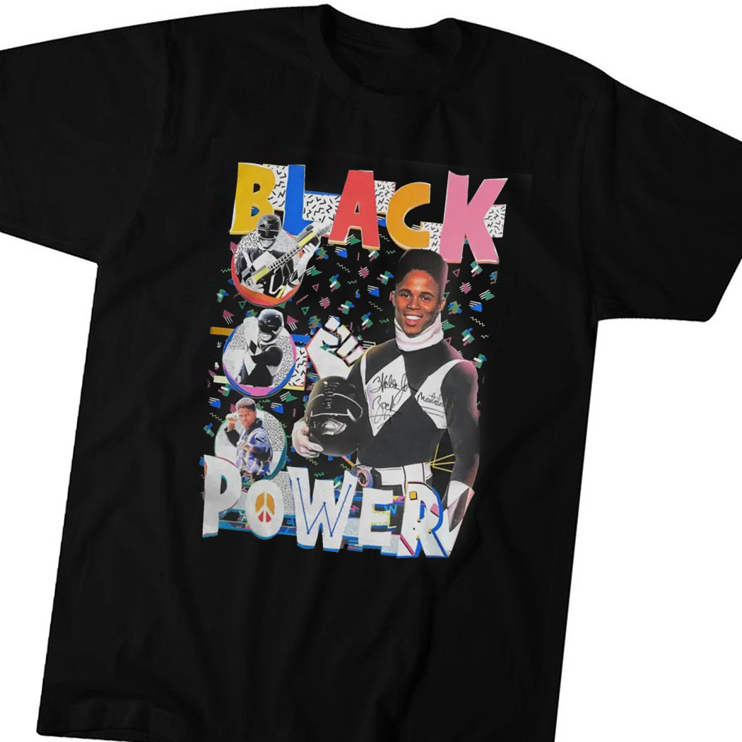 Official Walter Jones Black Power Ranger T-shirt Hoodie